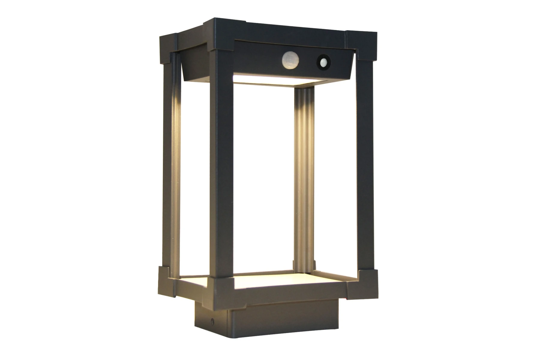 Lampa LED de exterior SOLIS, cu panou solar si senzor, aluminiu