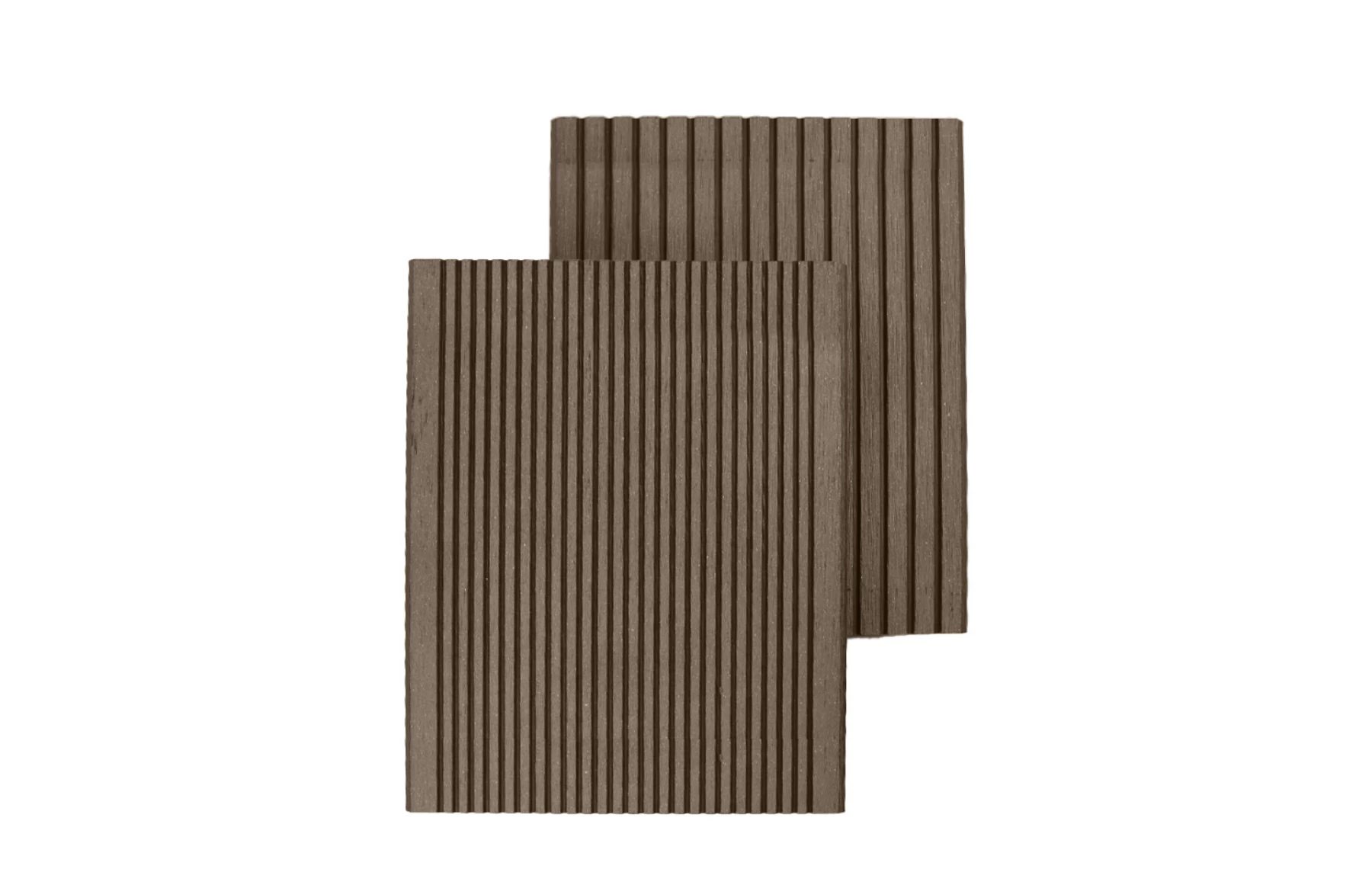 Placa gard tip scandura din WPC lemn compozit, 150x20.6mm, textura periata maro