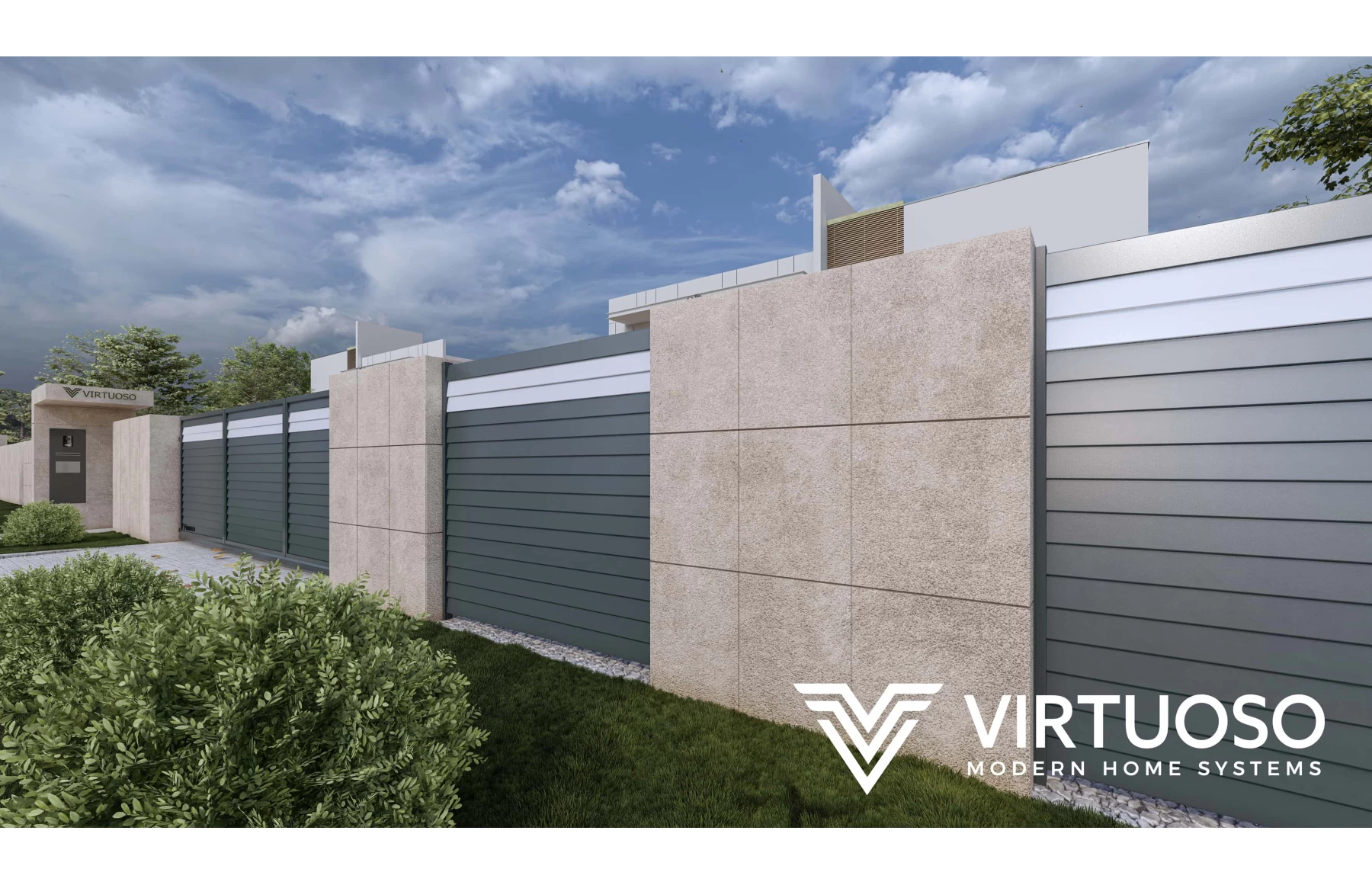 Gard Cu Placaj Zeus Aluminiu