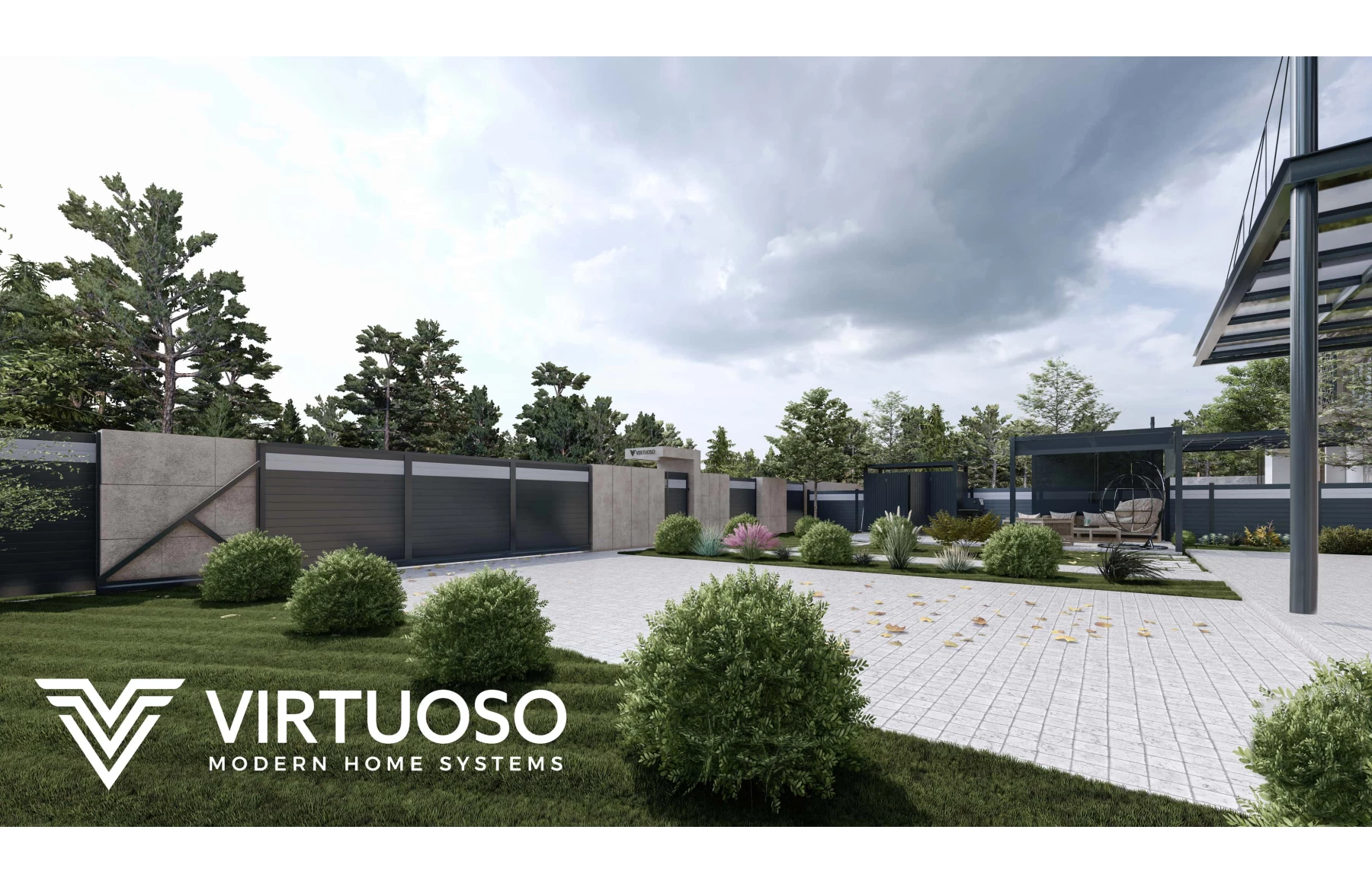 Gard Cu Placaj Zeus Aluminiu