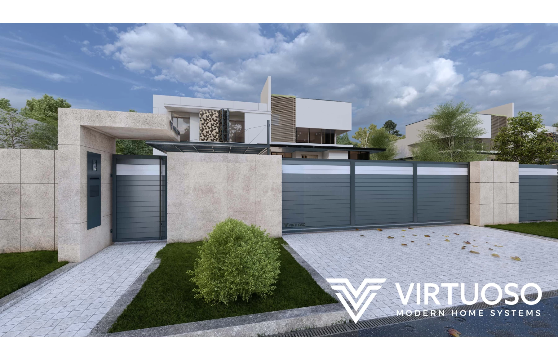 Gard Cu Placaj Zeus Aluminiu