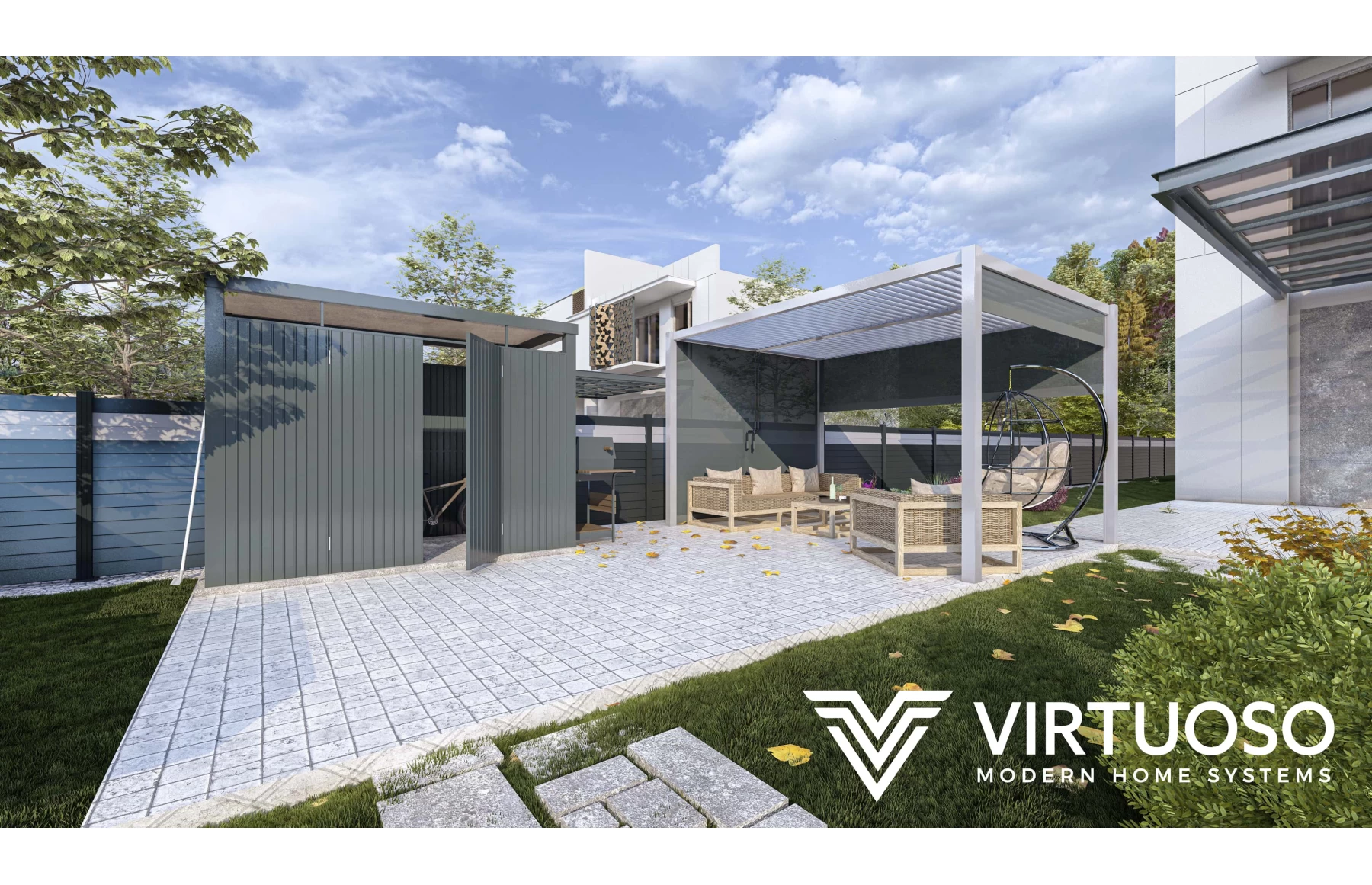 Gard Cu Placaj Zeus Aluminiu