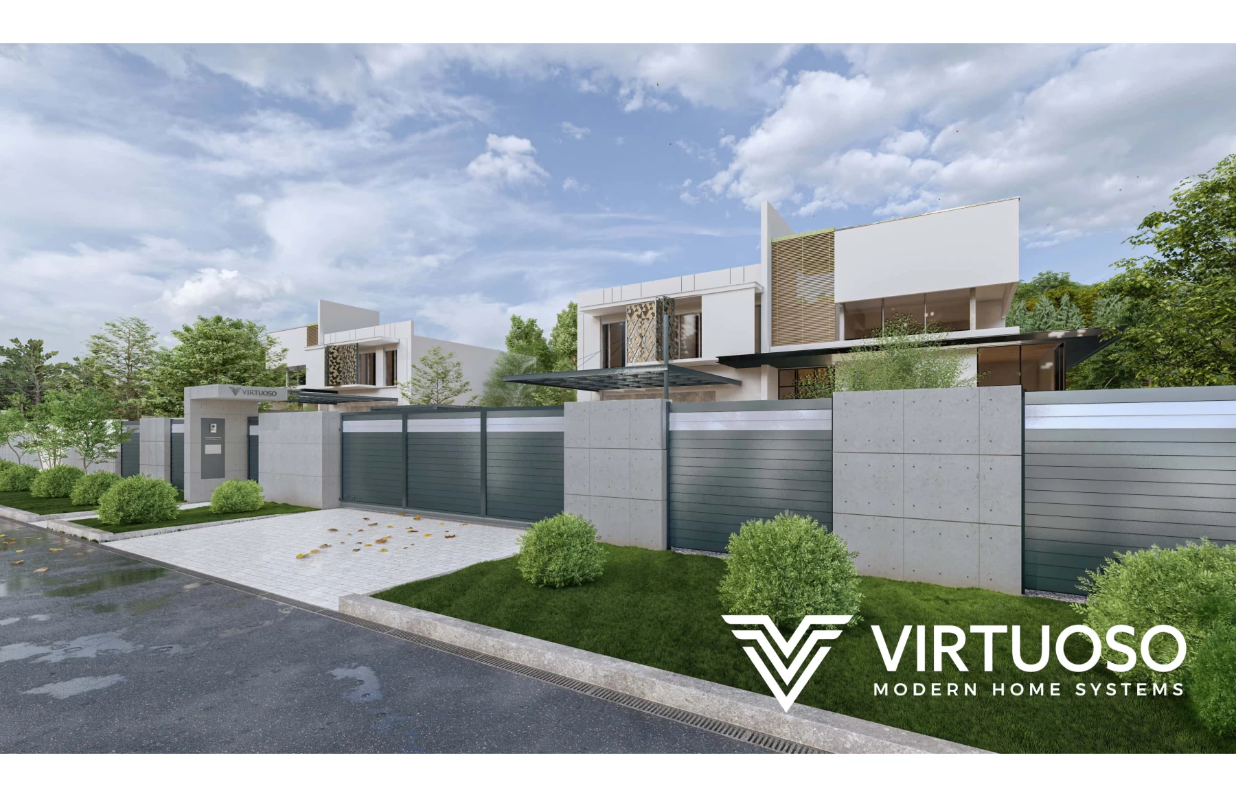 Gard Cu Placaj Zeus Aluminiu