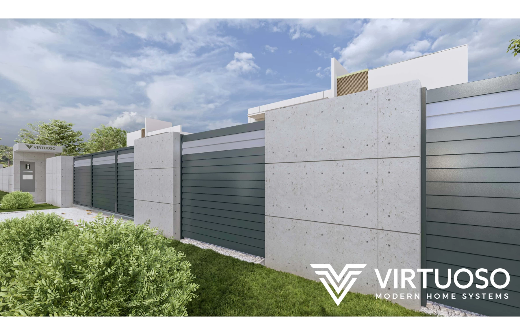 Gard Cu Placaj Zeus Aluminiu