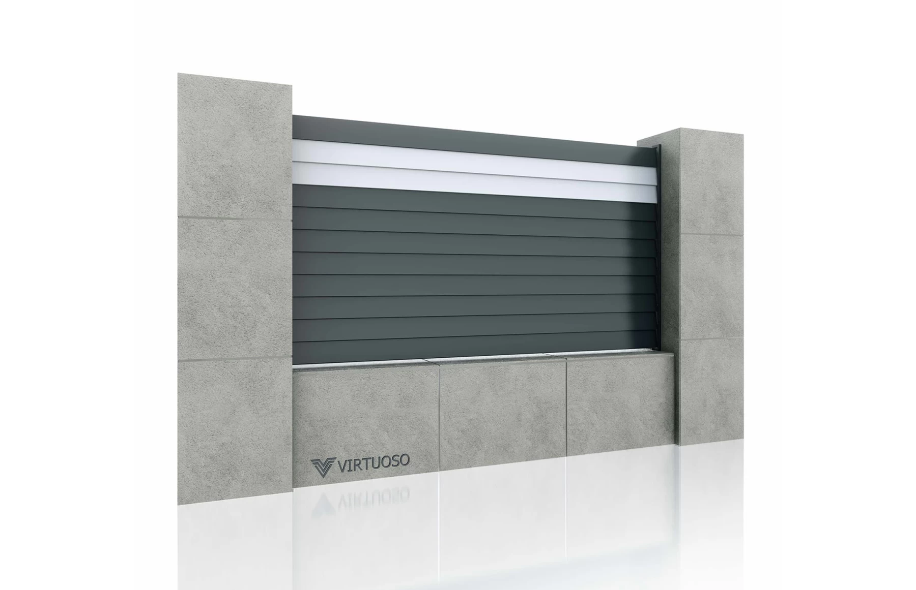 Gard Cu Placaj Zeus Aluminiu