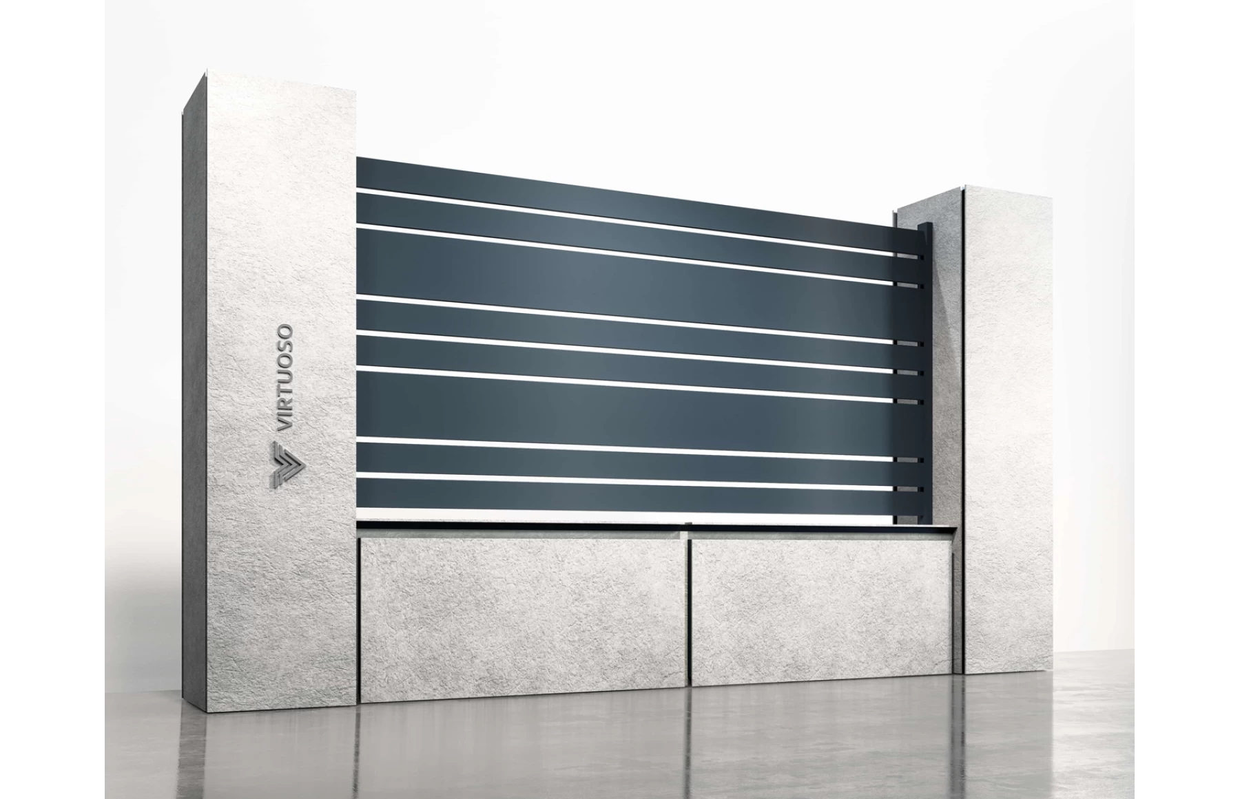 Panou gard metalic din aluminiu, model Athos