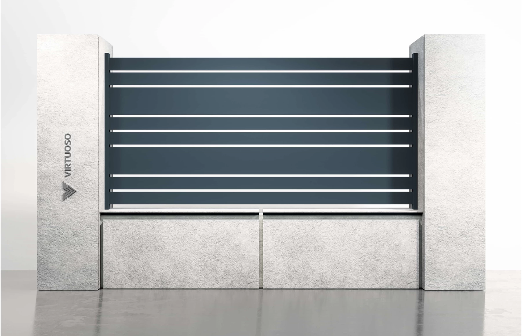 Panou gard metalic din aluminiu, model Athos