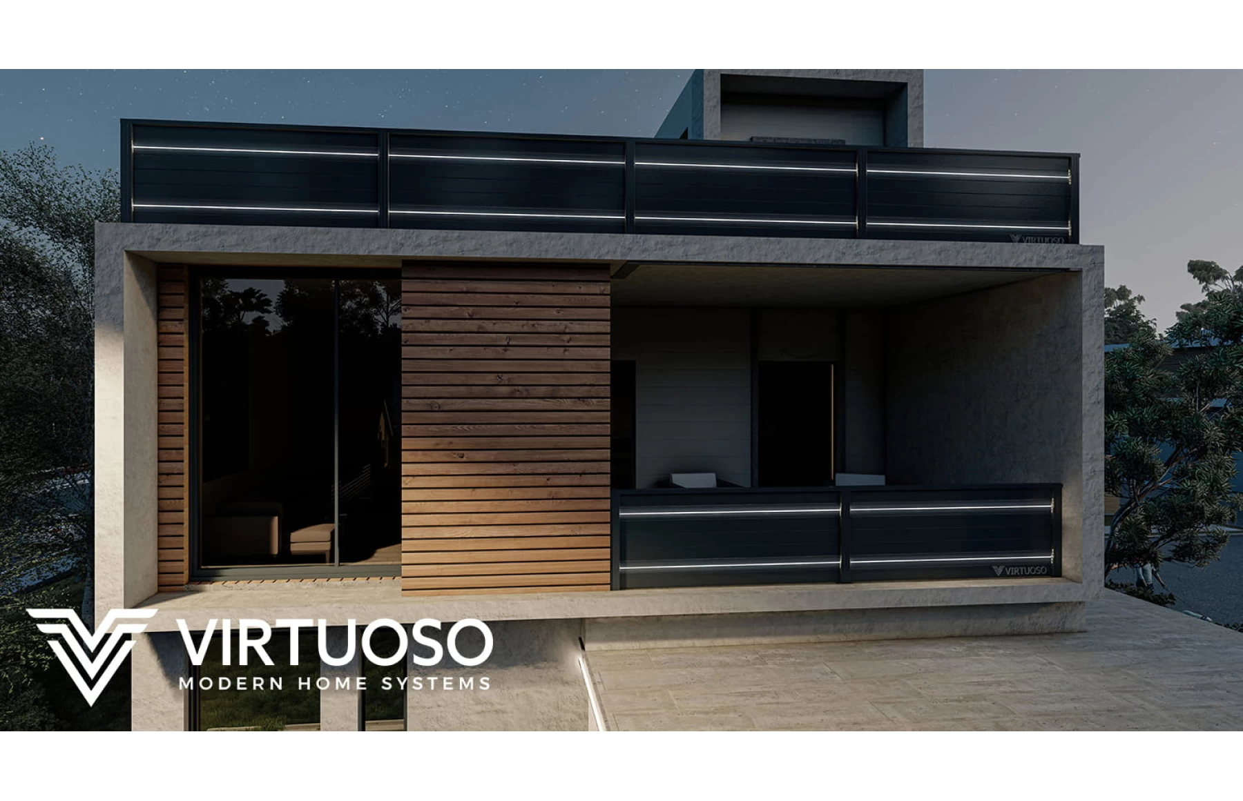 Balustrada cu LED, Bacus, Aluminiu