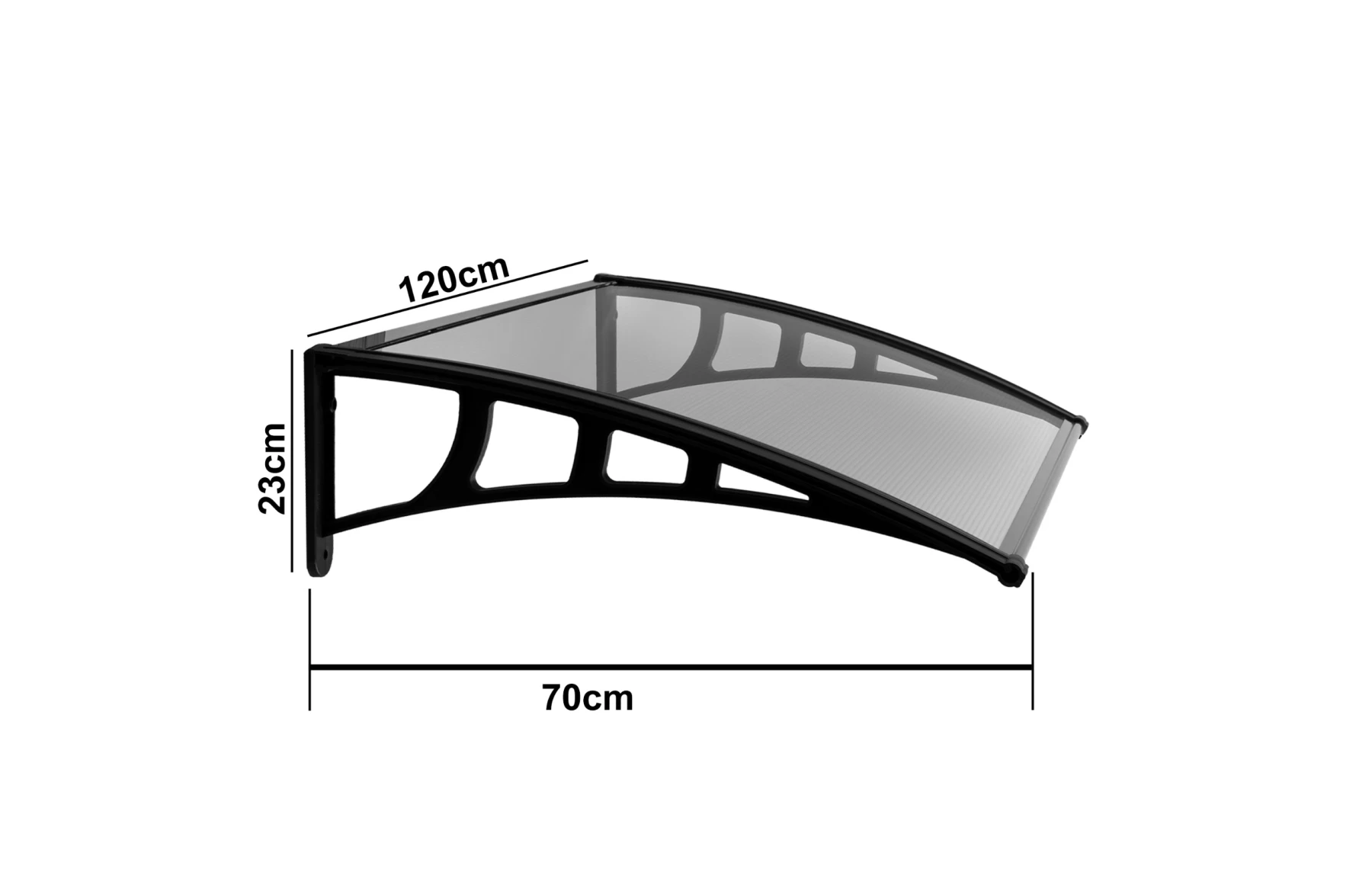 Copertina din plastic Lilly, Dimensiune  700 x 1200 mm, Culoare policarbonat: Transparent