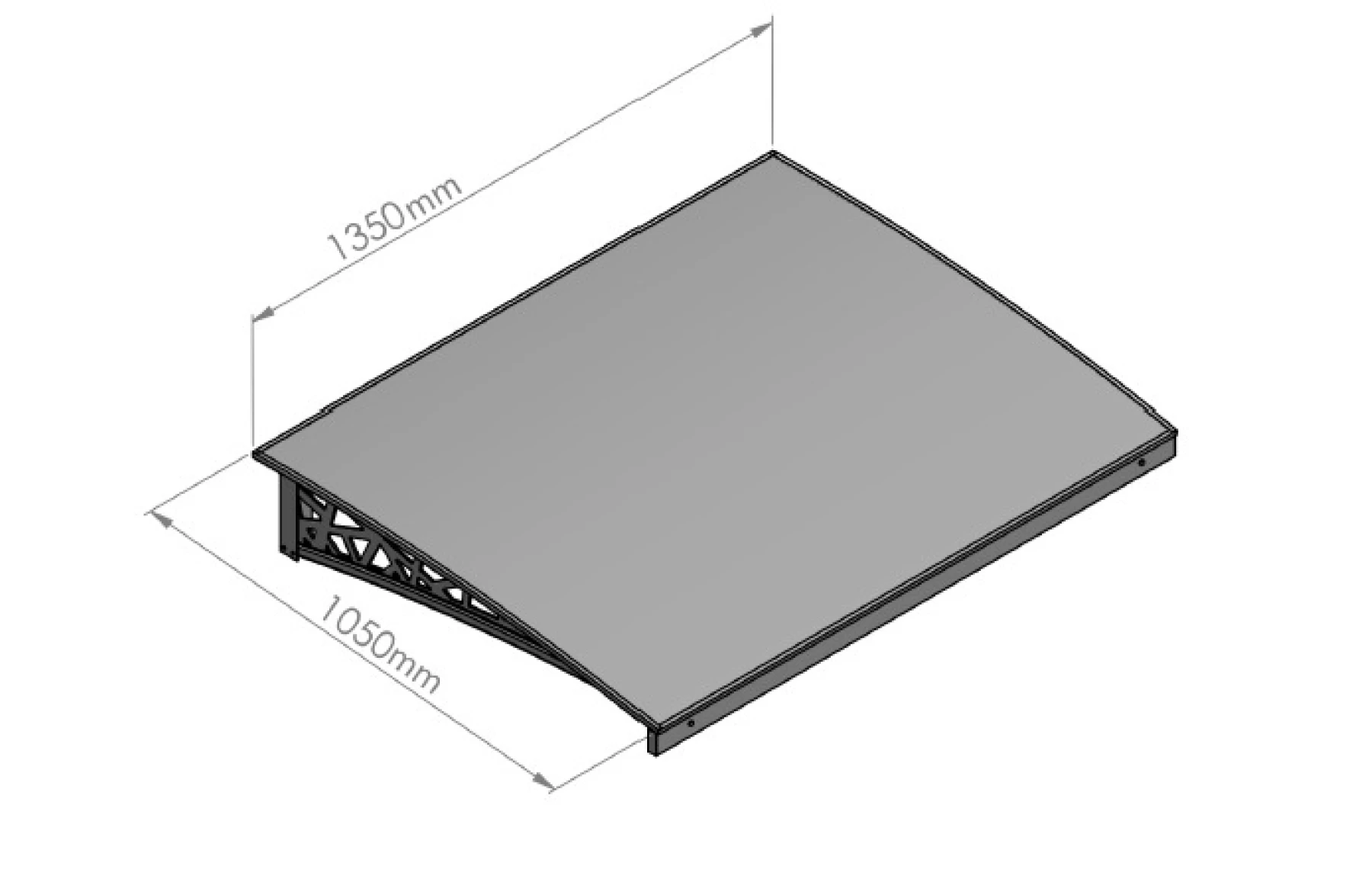 Copertina metalica din aluminiu, 1050x1350mm