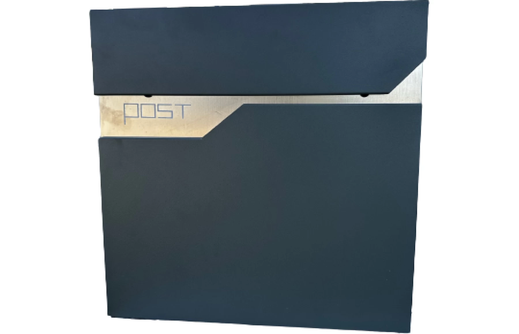 Cutie postala otel zincat, Design Modern, Gri antracit si Argintiu
