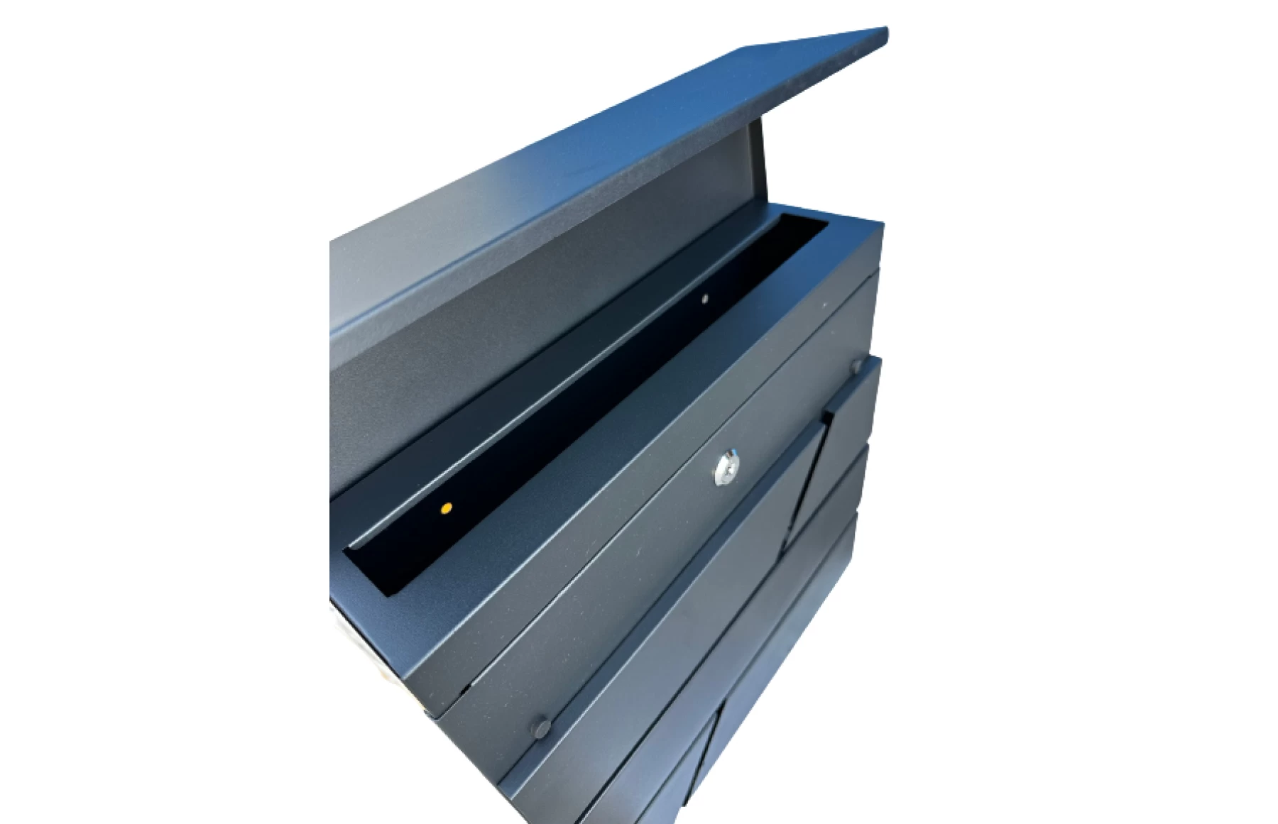 Cutie postala otel zincat, Design Modern, gri antracit