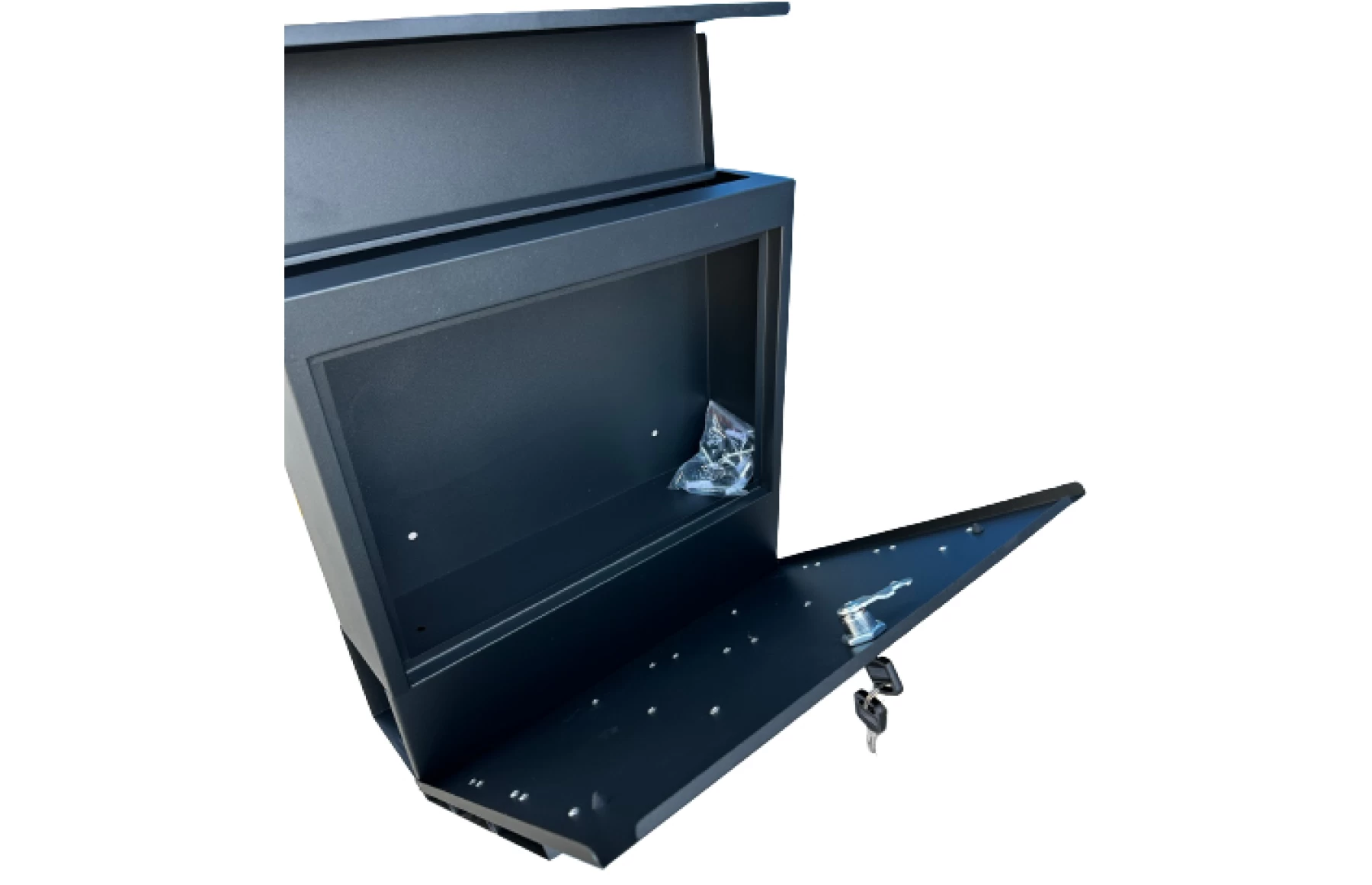 Cutie postala otel zincat, Design Modern, gri antracit