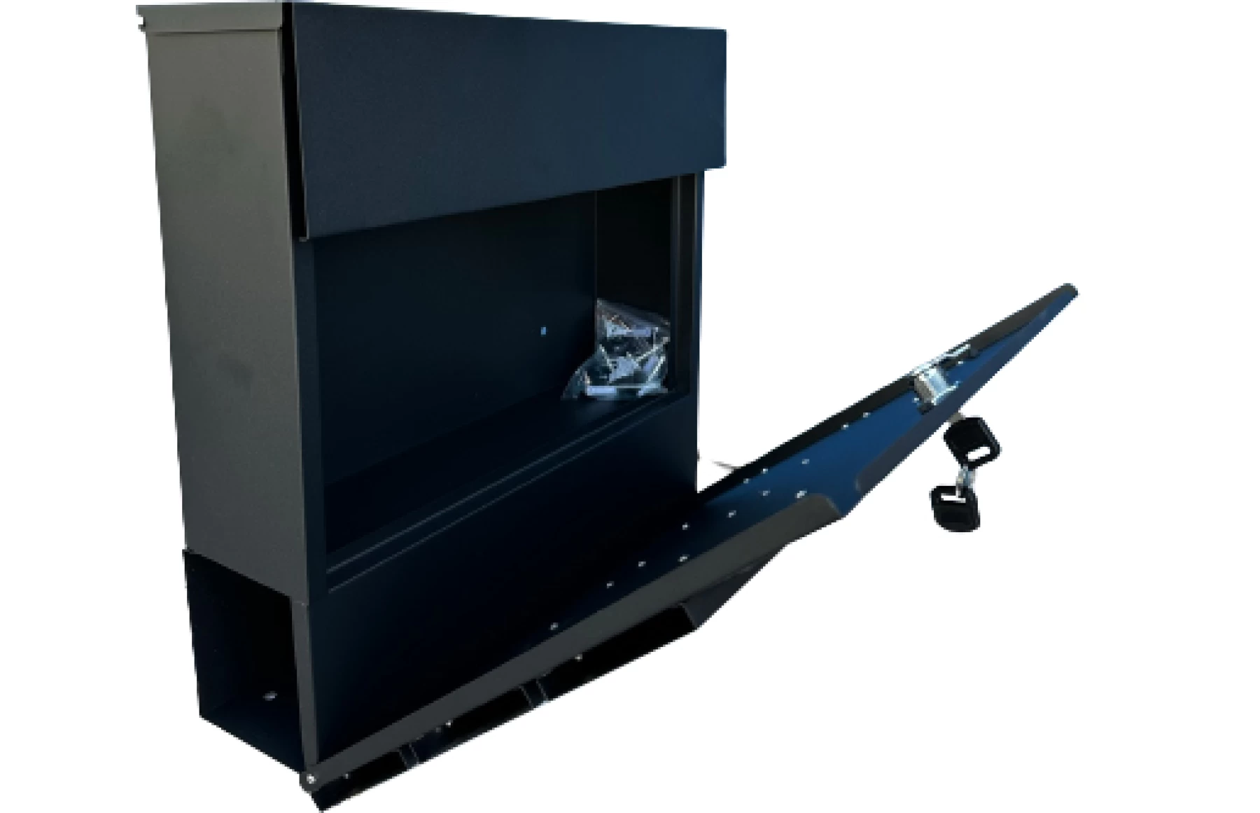 Cutie postala otel zincat, Design Modern, gri antracit