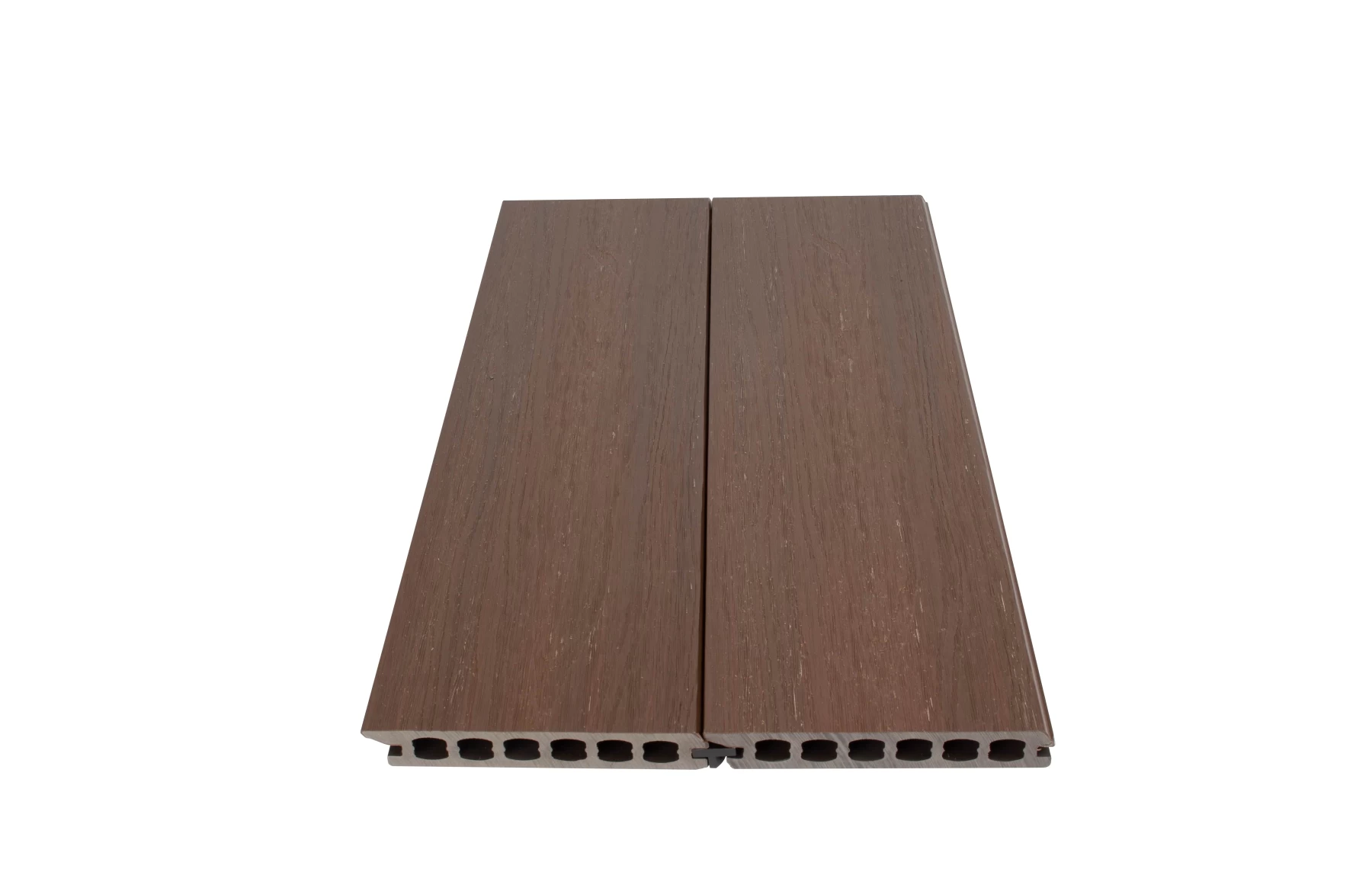 Placa deck terasa WPC PREMIUM, tip pardoseala/dusumea WPC, placa co extrudata, 145x22mm, maro lemn, model No Gap