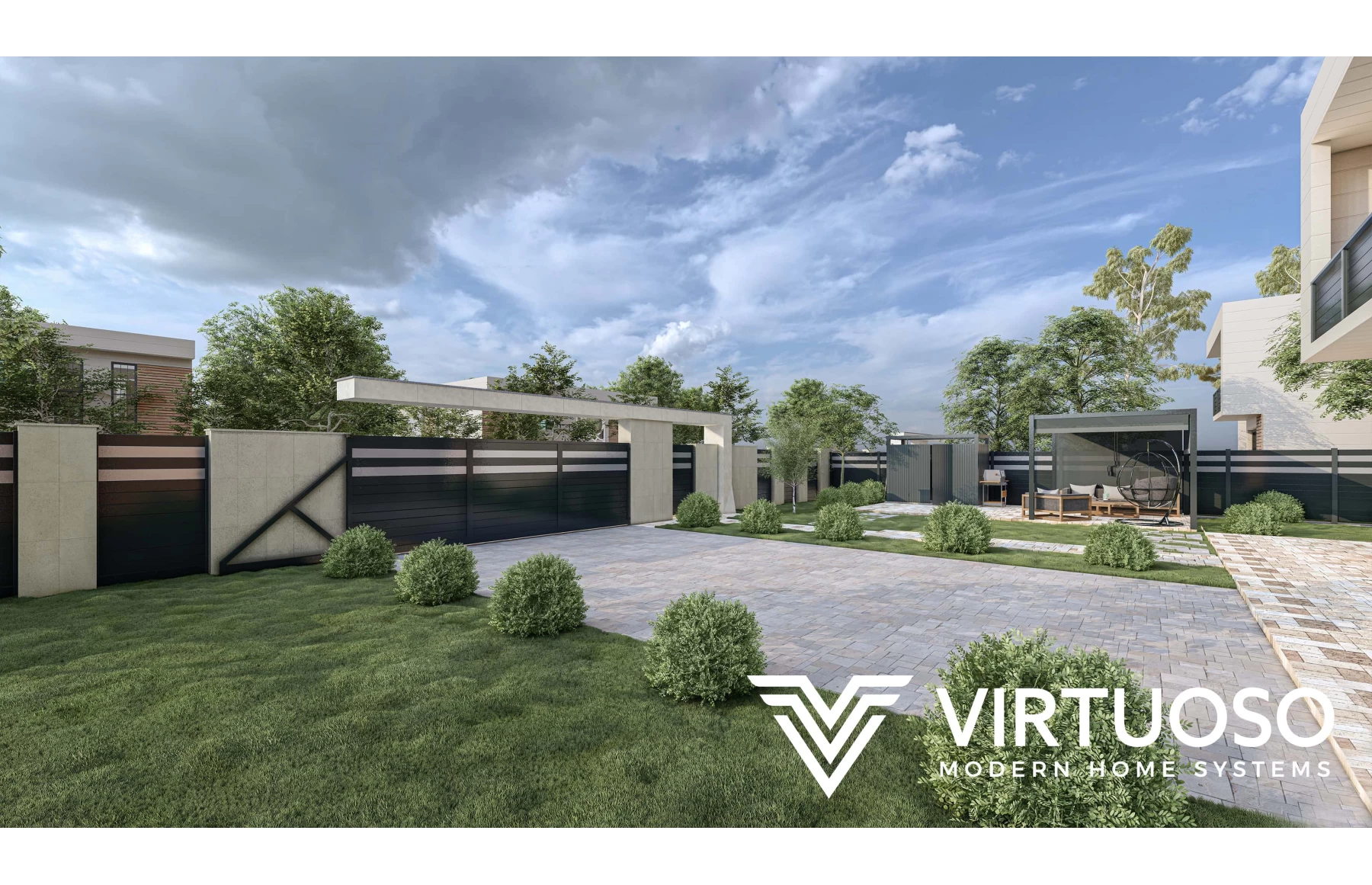 Poarta culisanta la 90 de grade, Apollo 2.0, Aluminiu