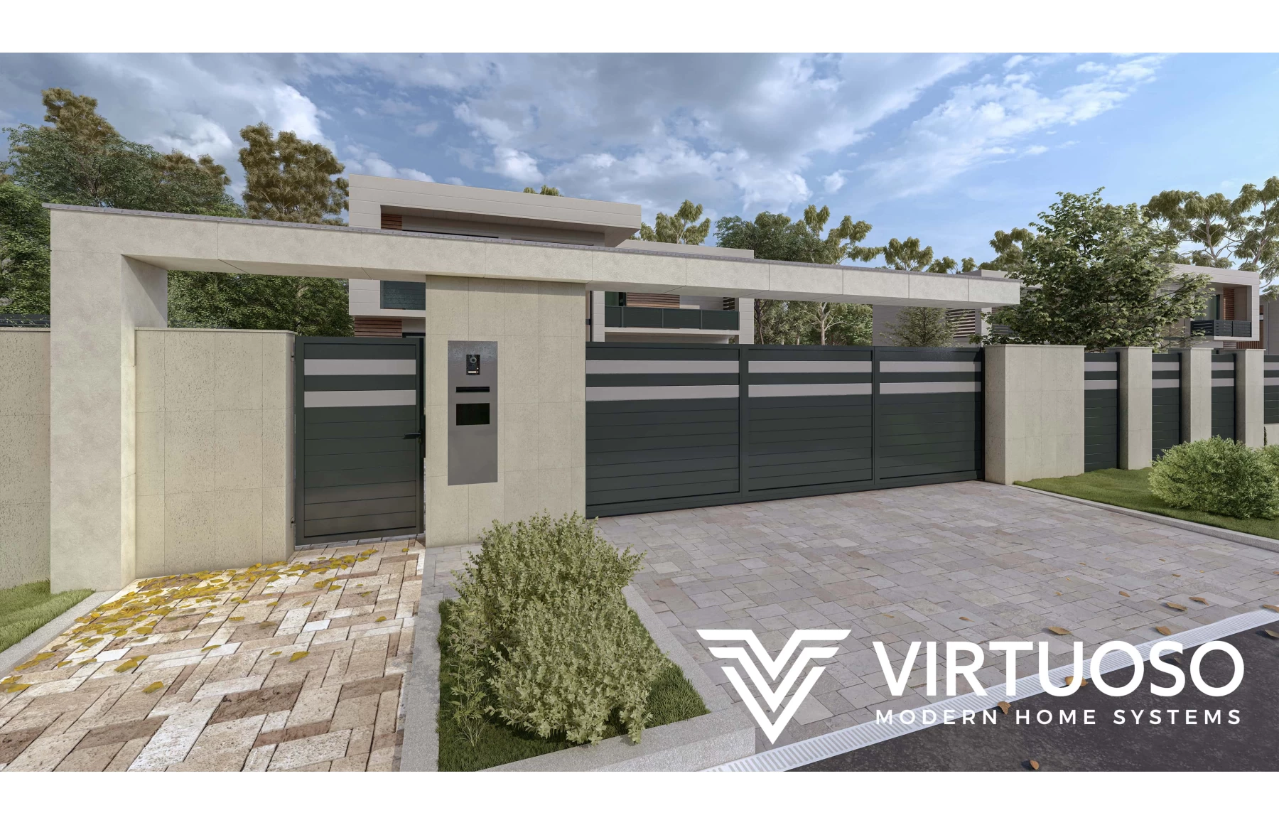 Poarta culisanta la 90 de grade, Apollo 2.0, Aluminiu