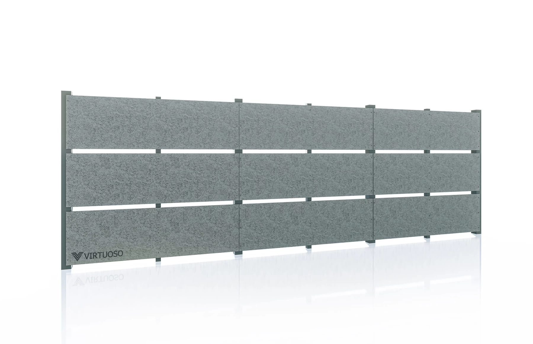 Gard modern fibrociment, Fibro X, Light Grey Day