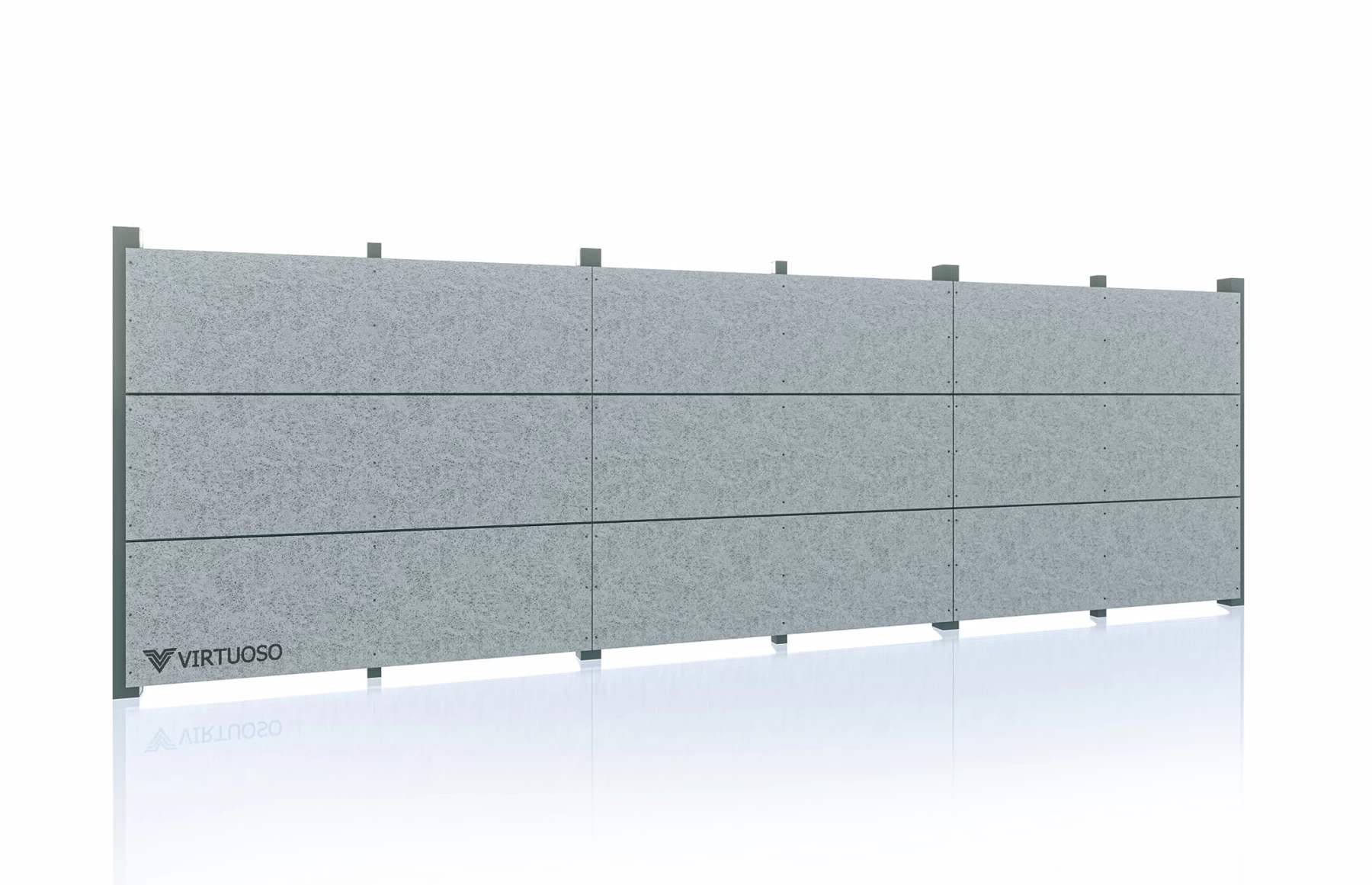 Gard modern fibrociment, Fibro X, Space Grey Night