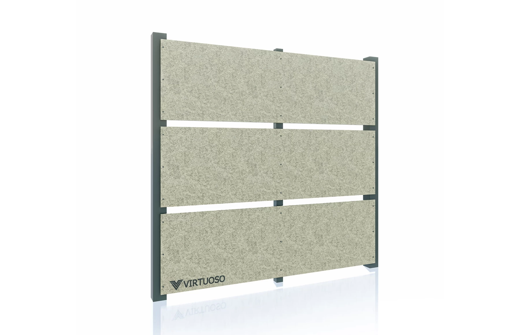 Gard modern fibrociment, Fibro X, Ivory Dayd