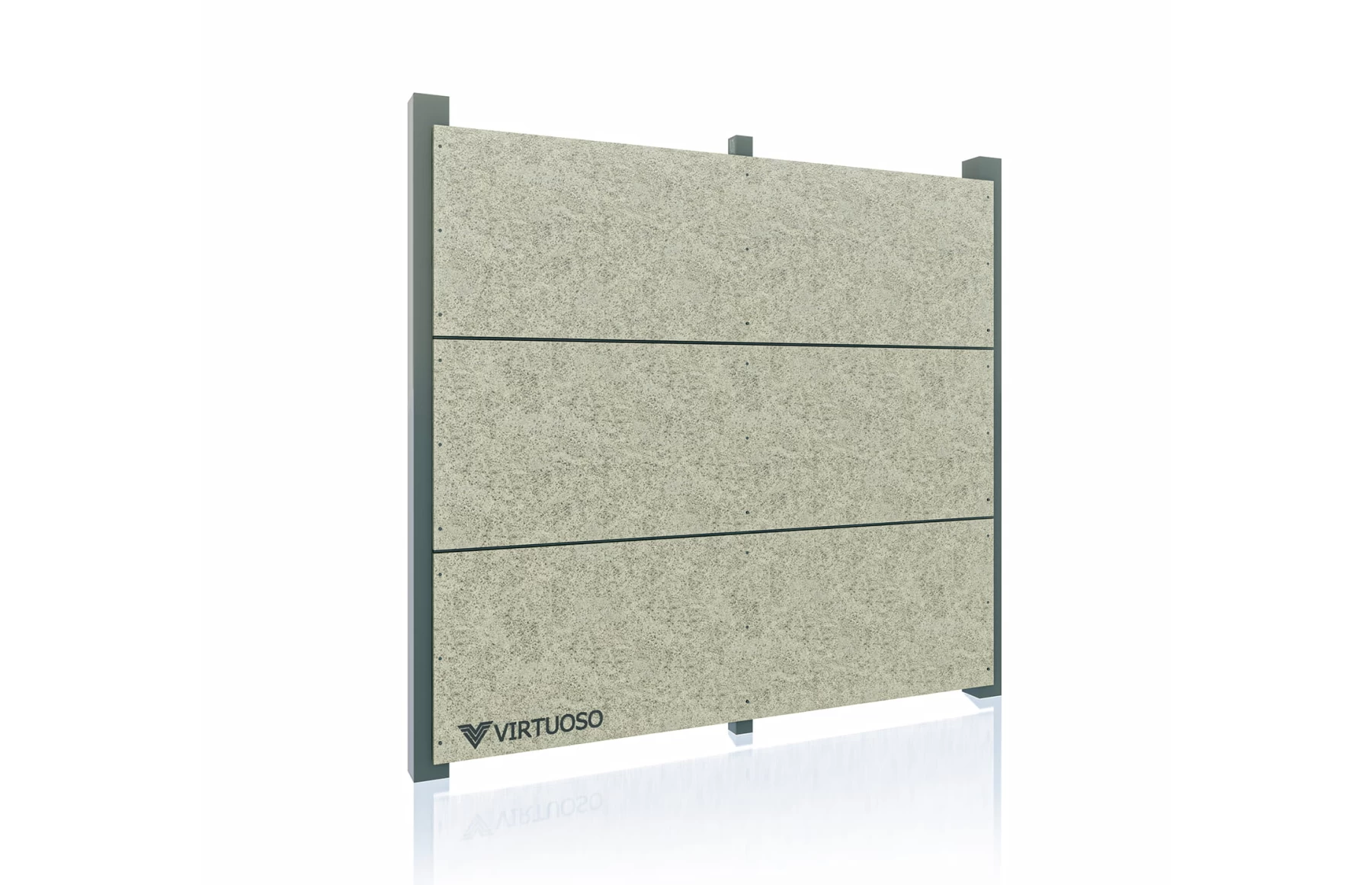 Gard modern fibrociment, Fibro X, Ivory Night