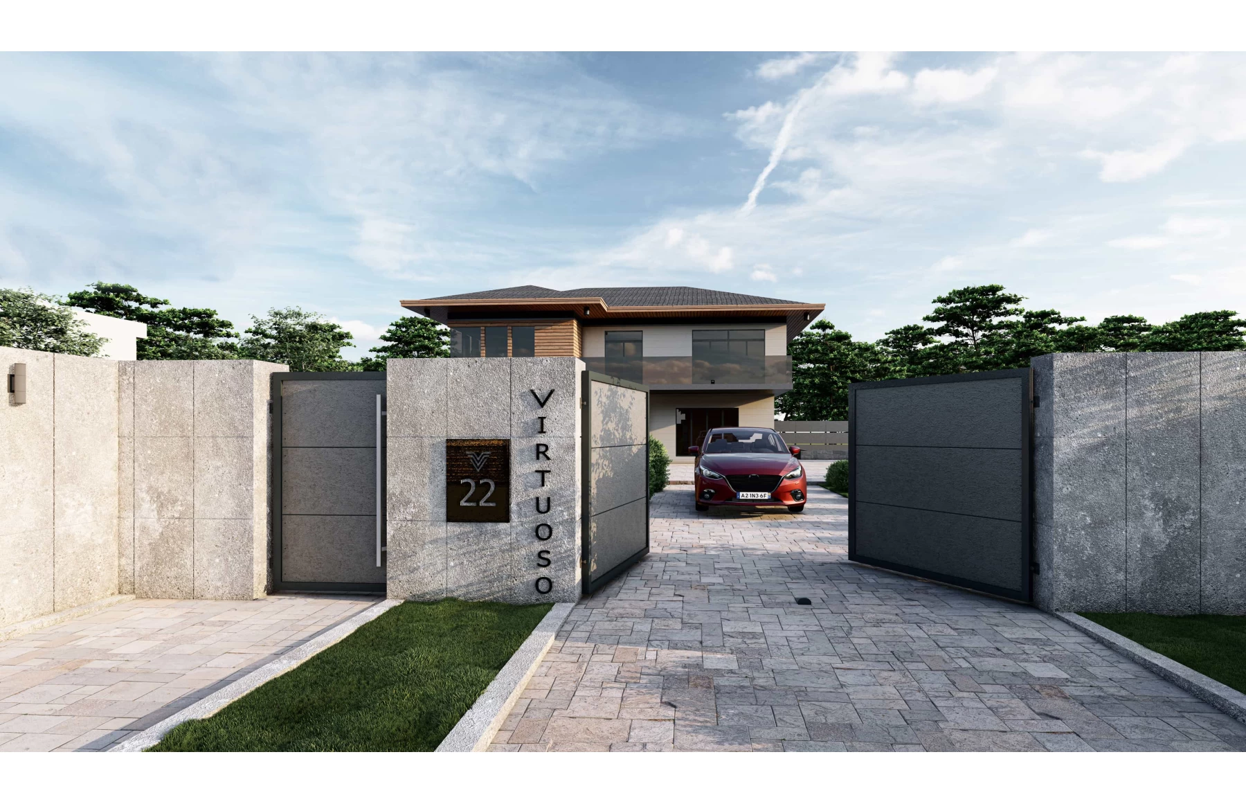 Placa fibrociment polisat, impermeabil, 600x2440mm, Fibro X, Light Grey