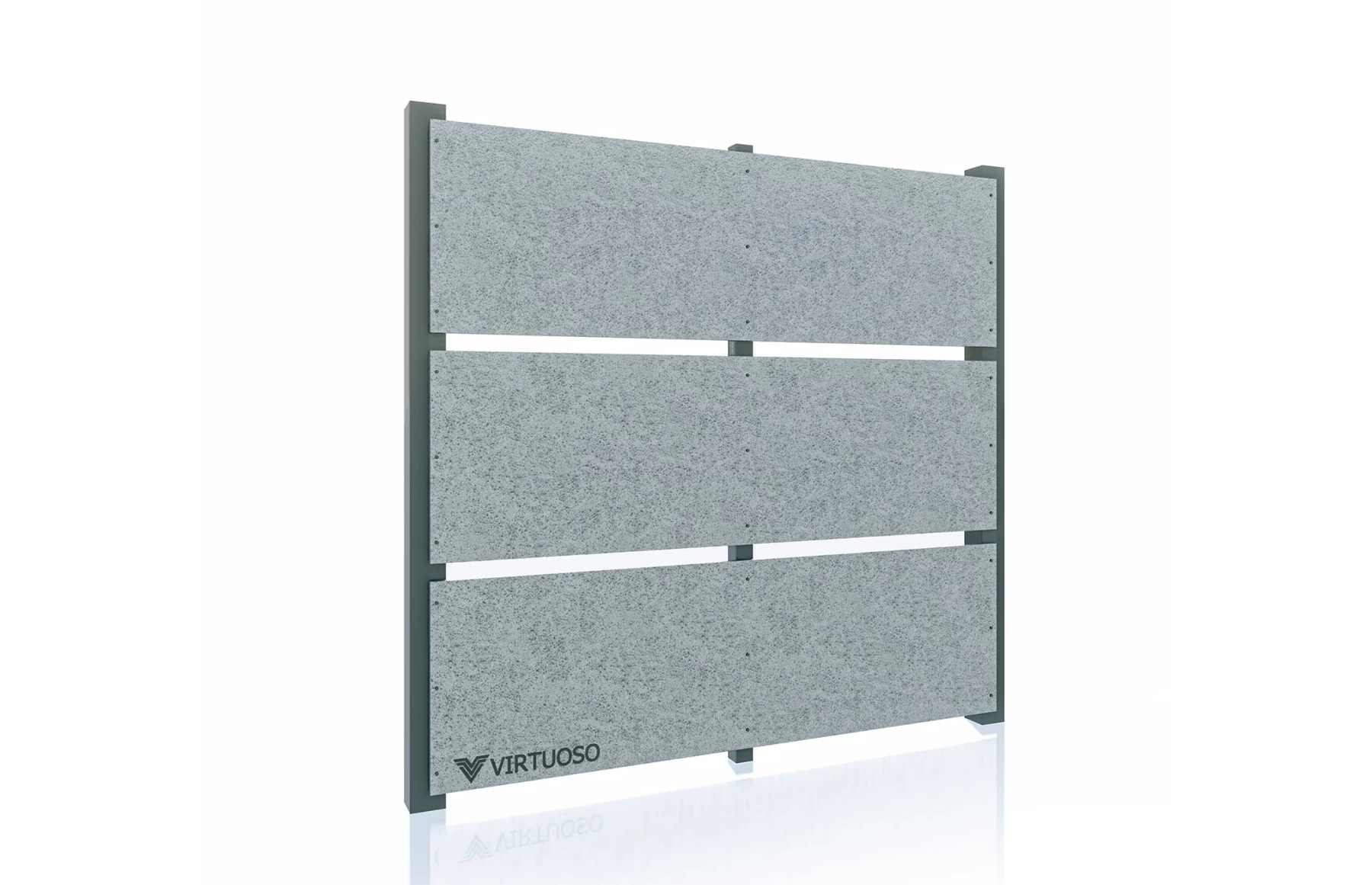 Gard modern fibrociment, Fibro X, Space Grey Day