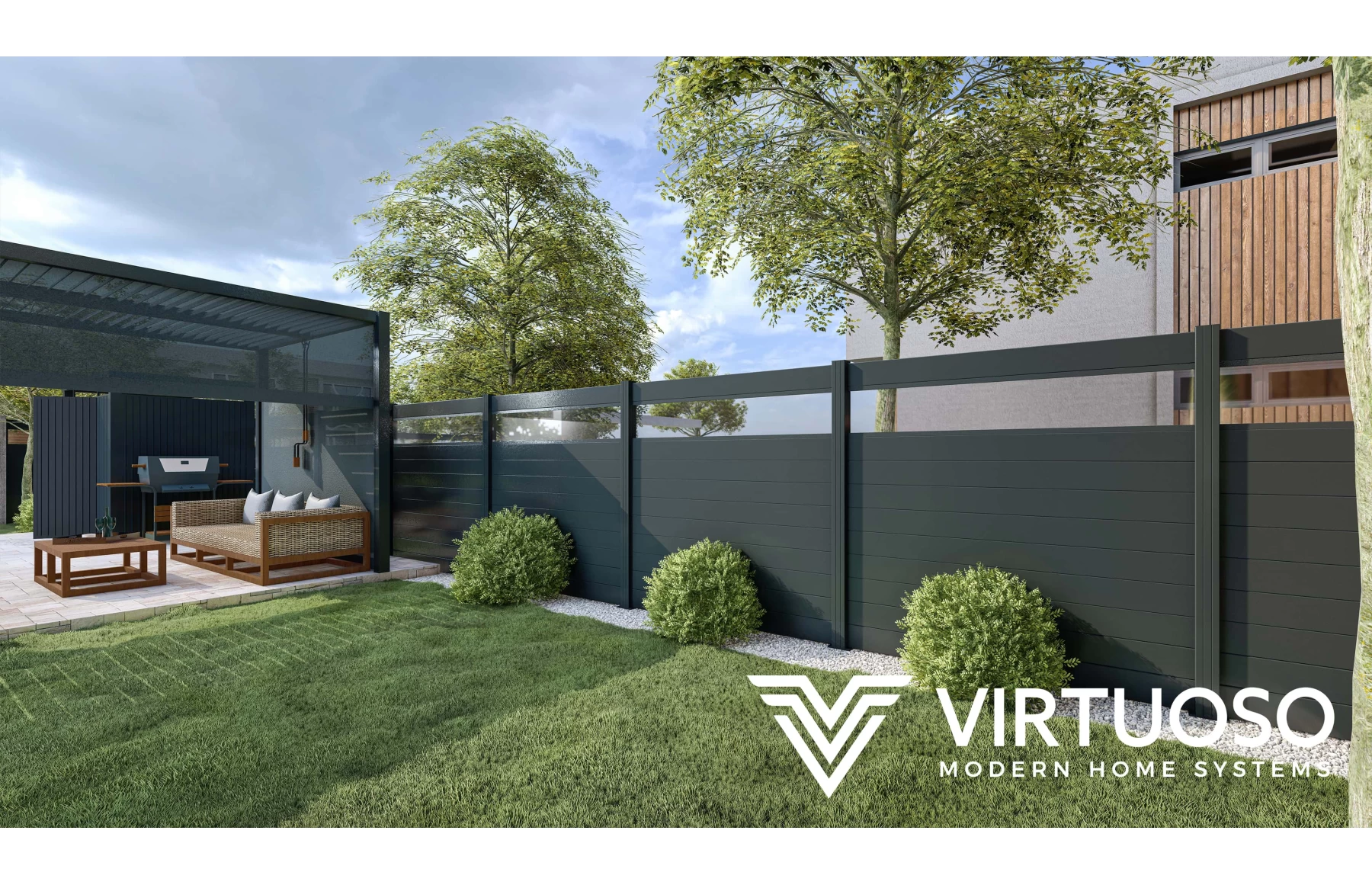 Poarta autoportanta, Atena, Aluminiu