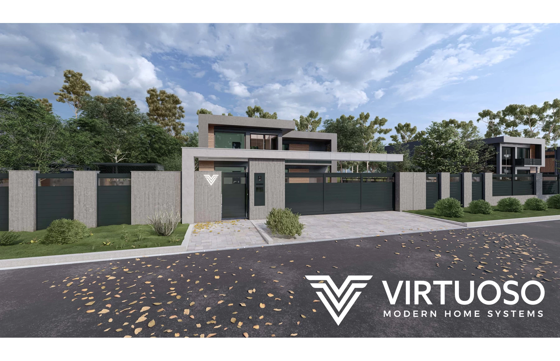 Poarta autoportanta, Atena, Aluminiu