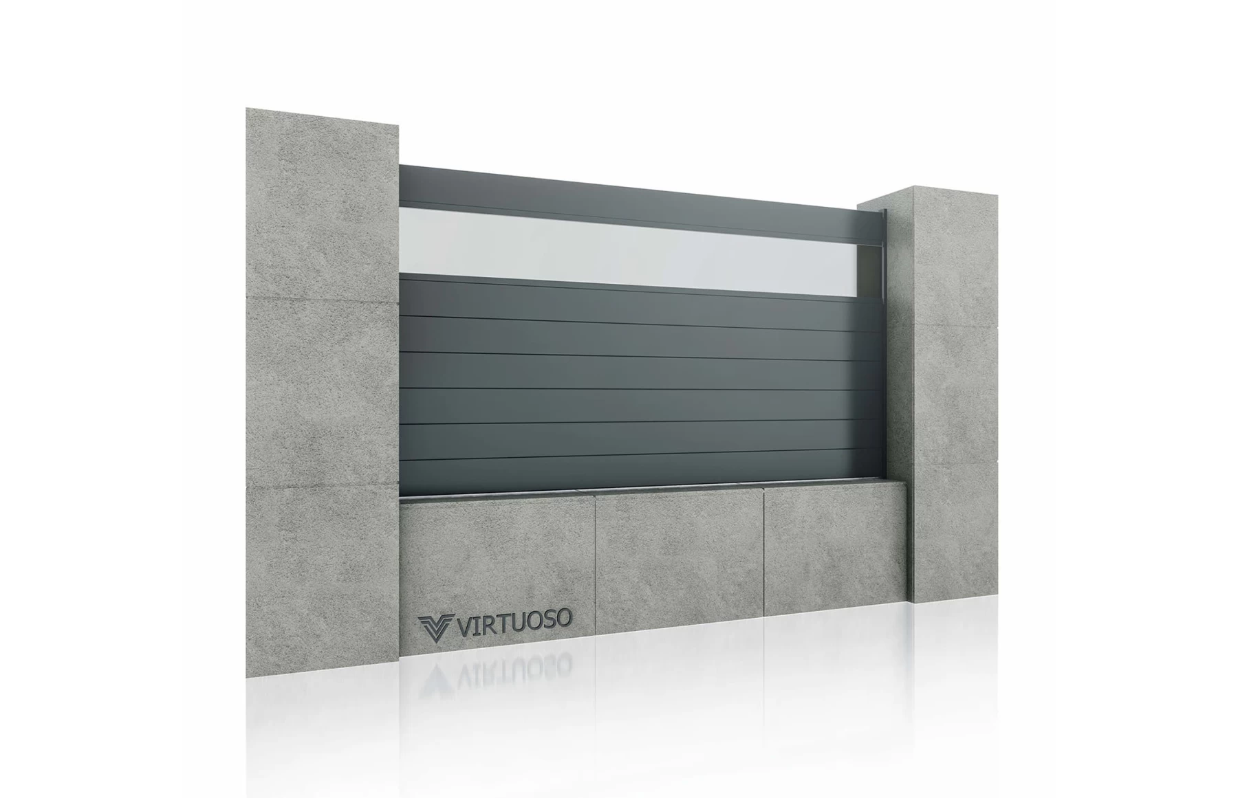 Gard Cu Placaj Atena Aluminiu