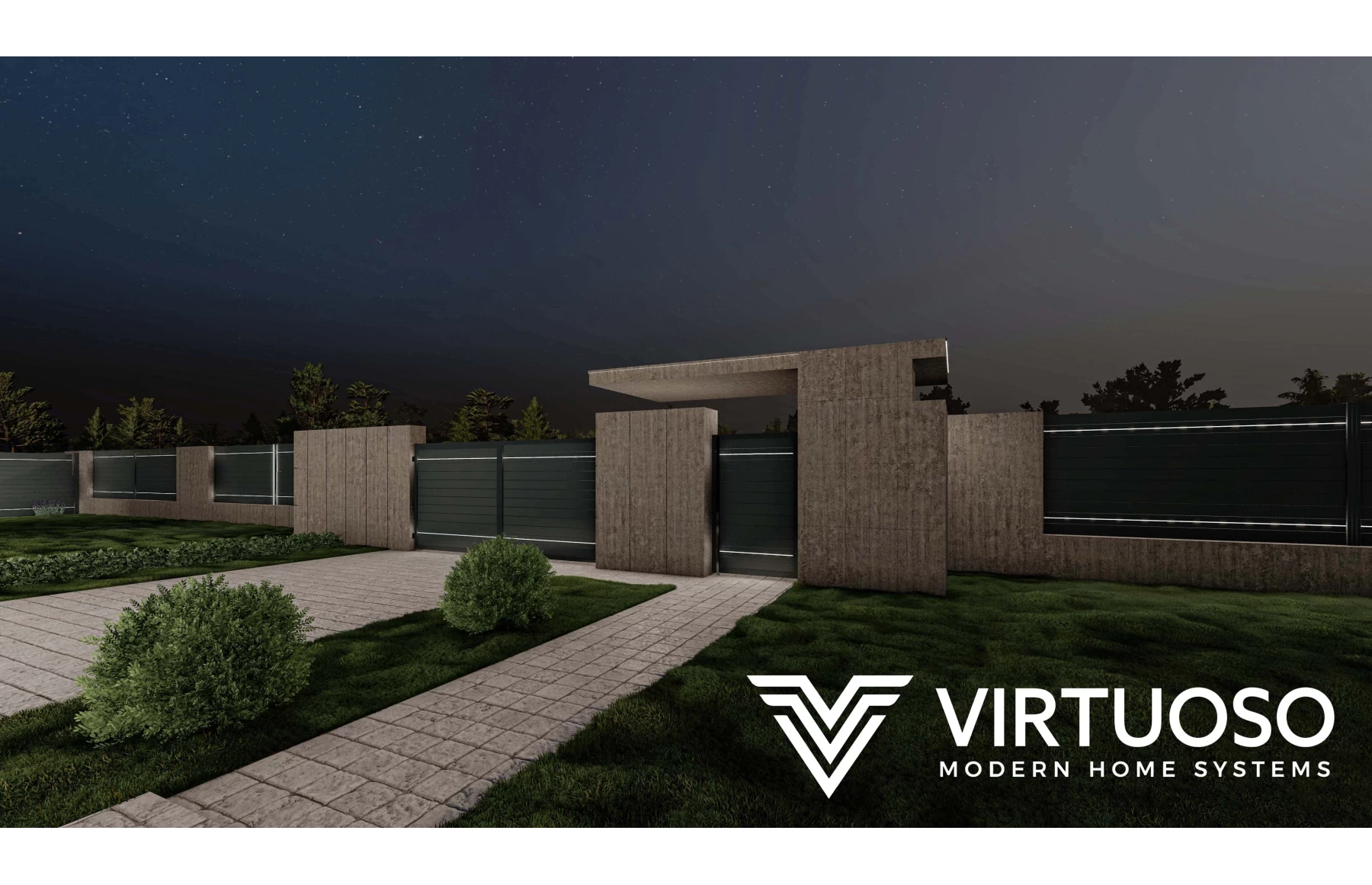 Gard Cu Placaj Bacus Aluminiu