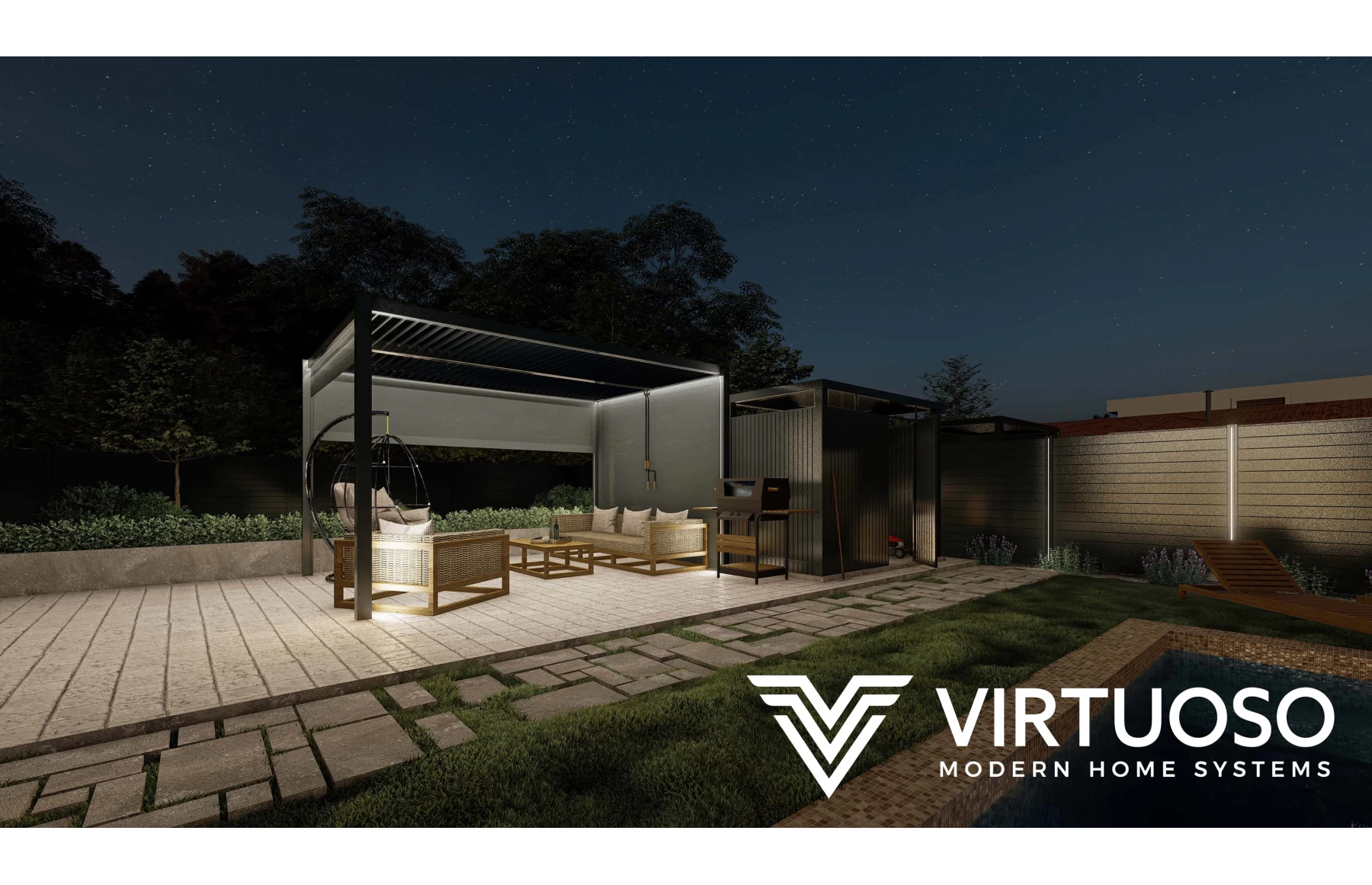 Gard Cu Placaj Bacus Aluminiu