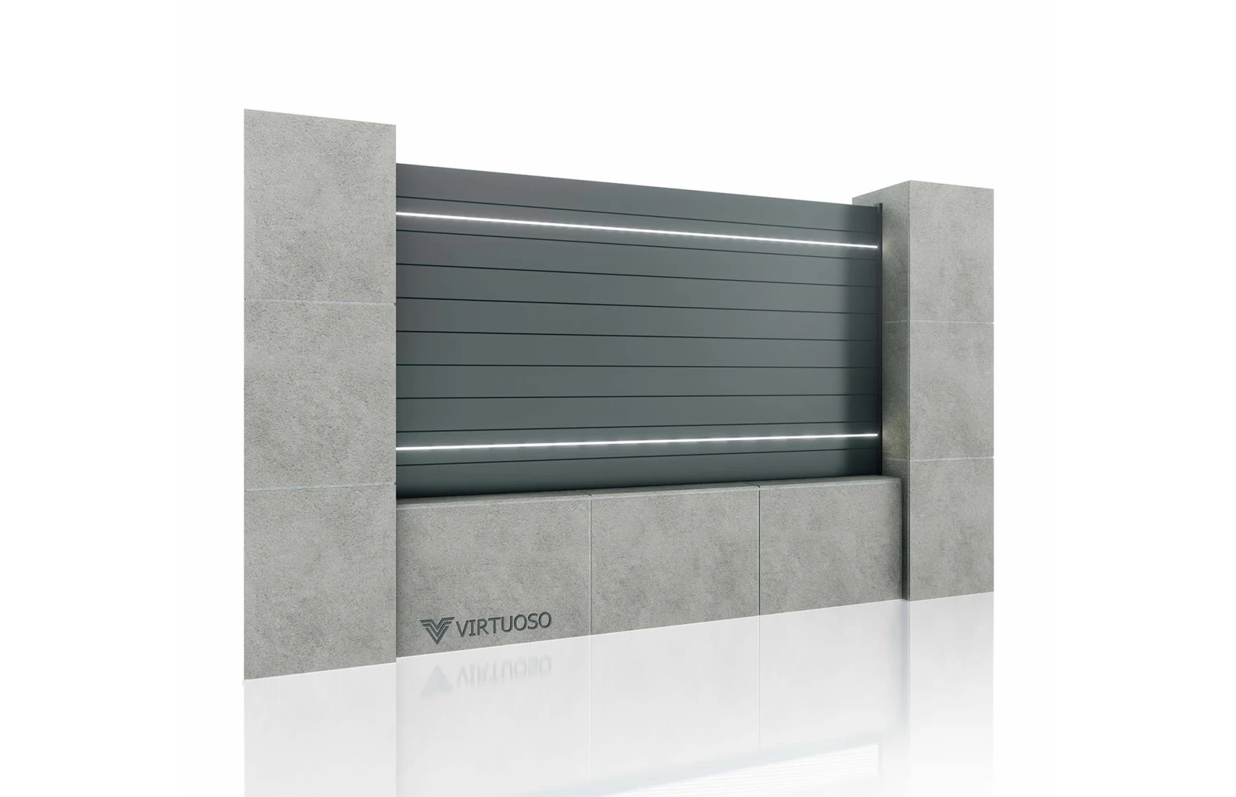 Gard Cu Placaj Bacus Aluminiu