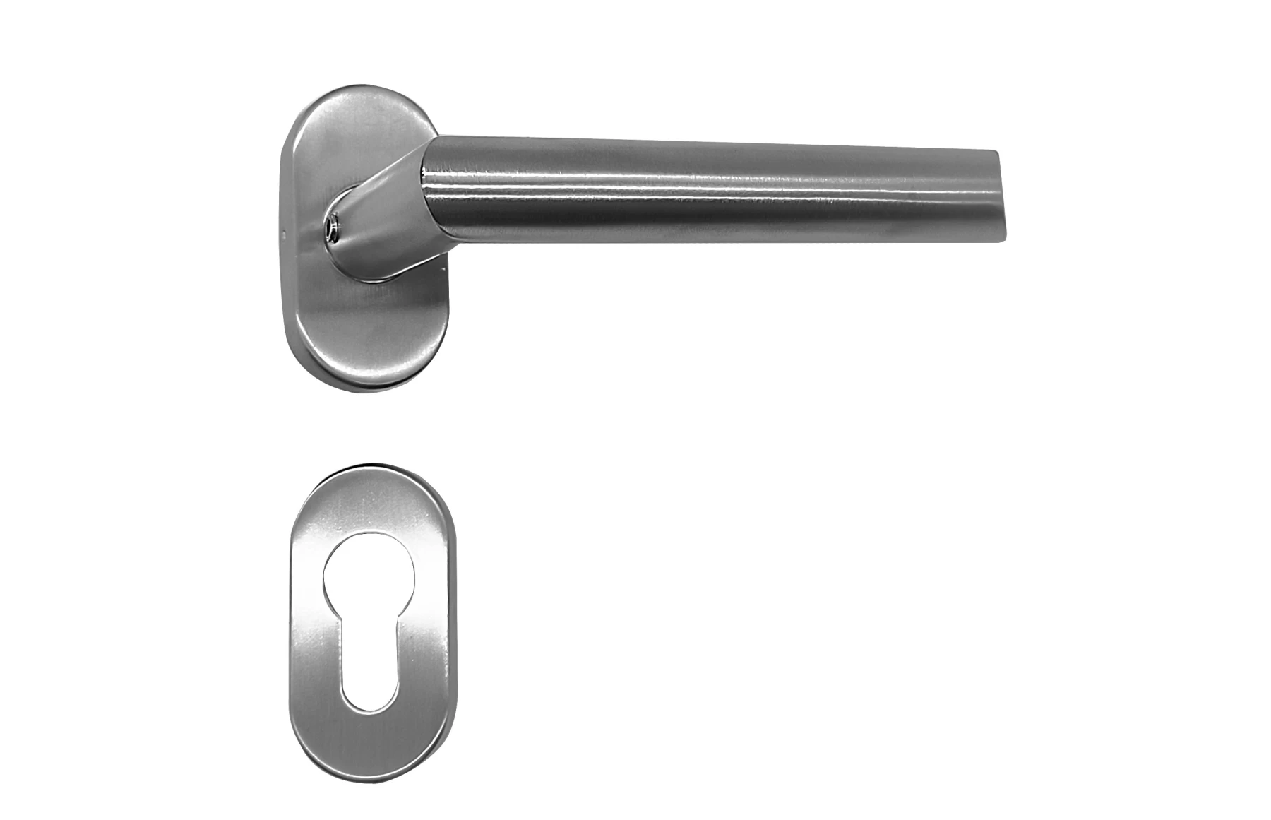 Set manere inox satinat, tip clanta cu arc, Premium, Virtuoso