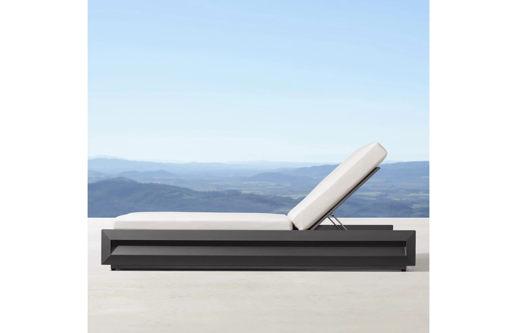 Sezlong premium din aluminiu, pentru terasa/gradina/balcon, model Dubai