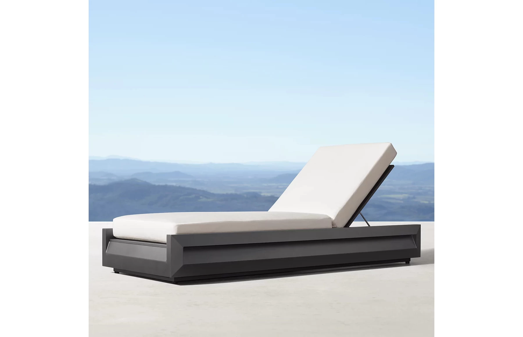 Sezlong premium din aluminiu, pentru terasa/gradina/balcon, model Dubai