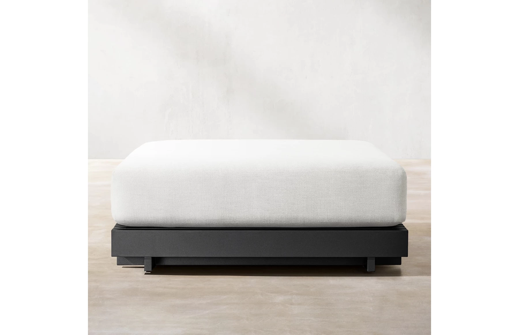 Taburet otoman premium din aluminiu, pentru terasa/gradina/balcon, model Kyoto