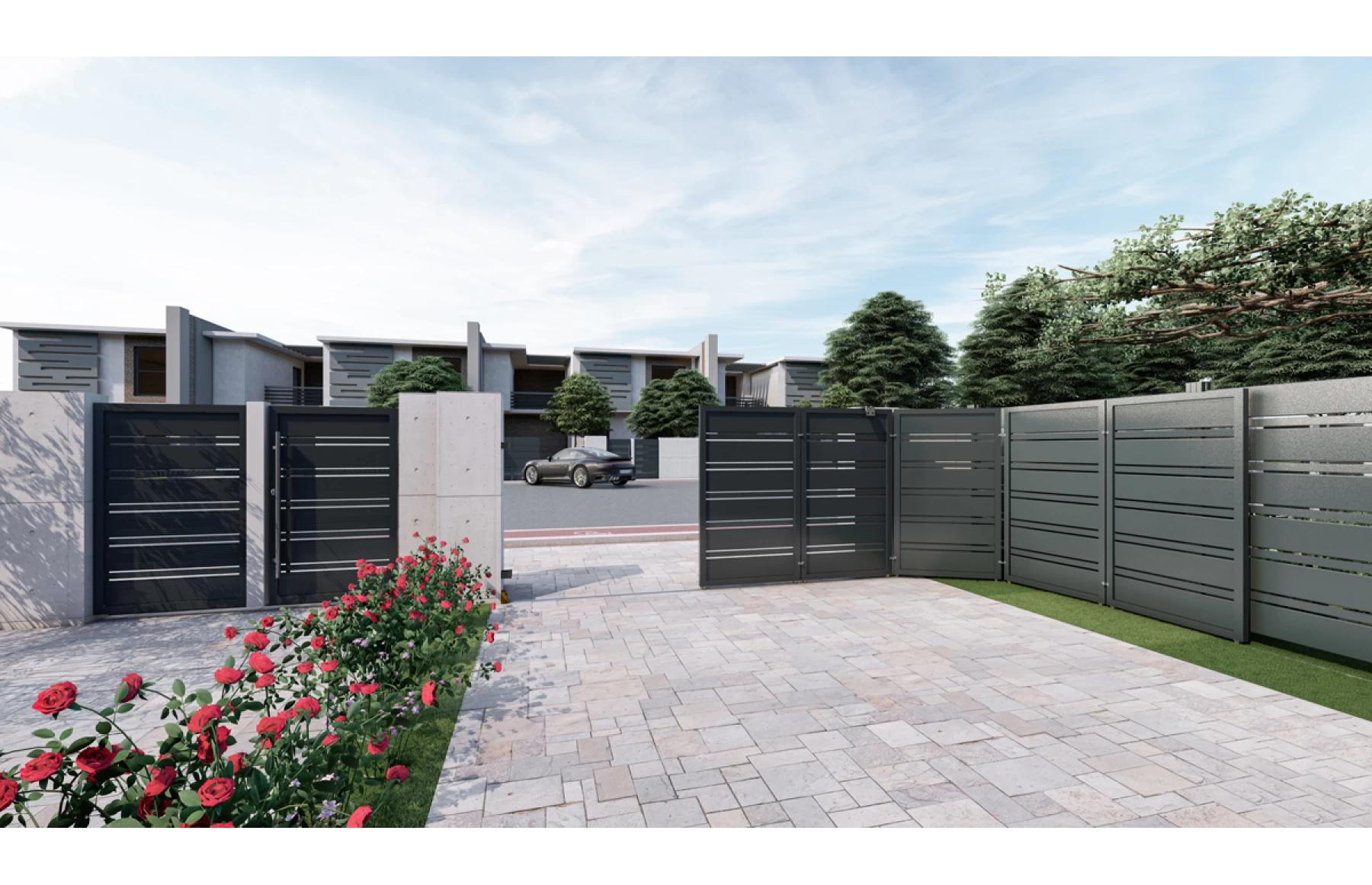 Panou gard metalic din aluminiu model Pegasus