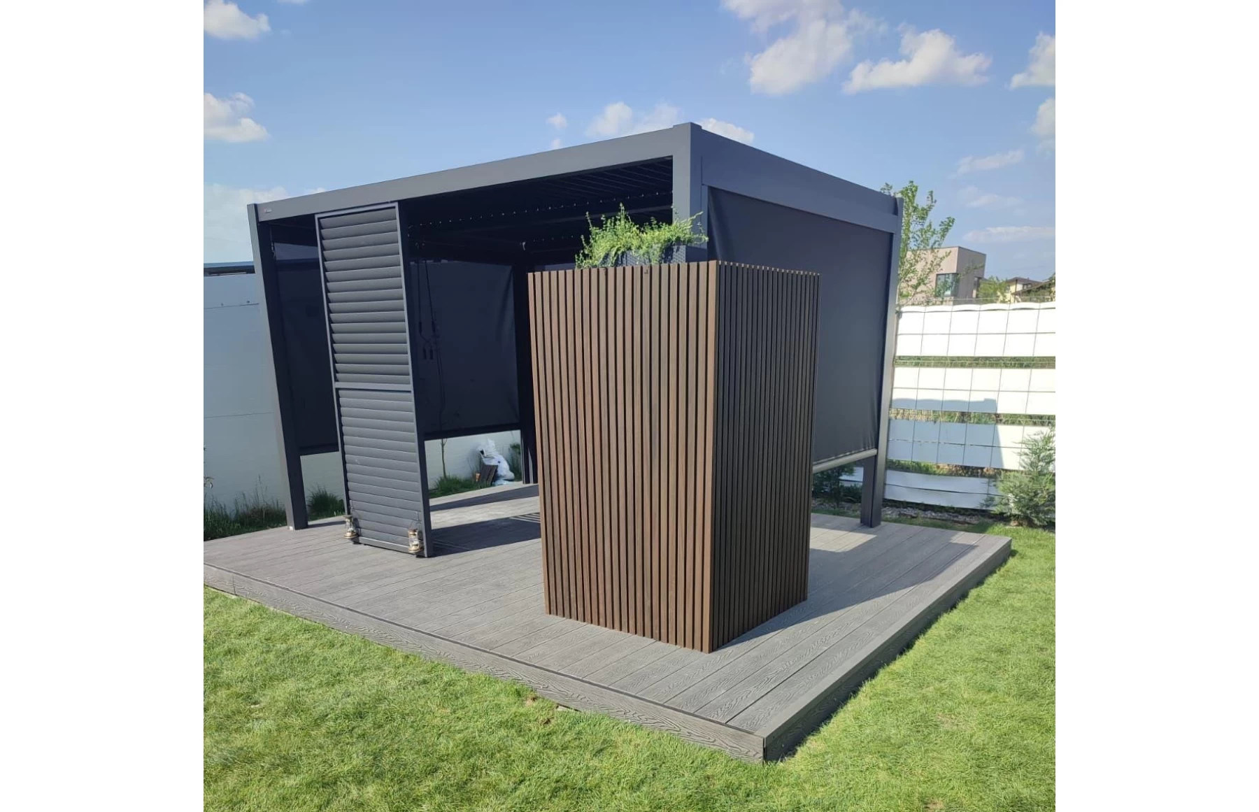 Pergola X Bioclimatica, Pavilion 3x3x2.5metri, Premium, Aluminiu