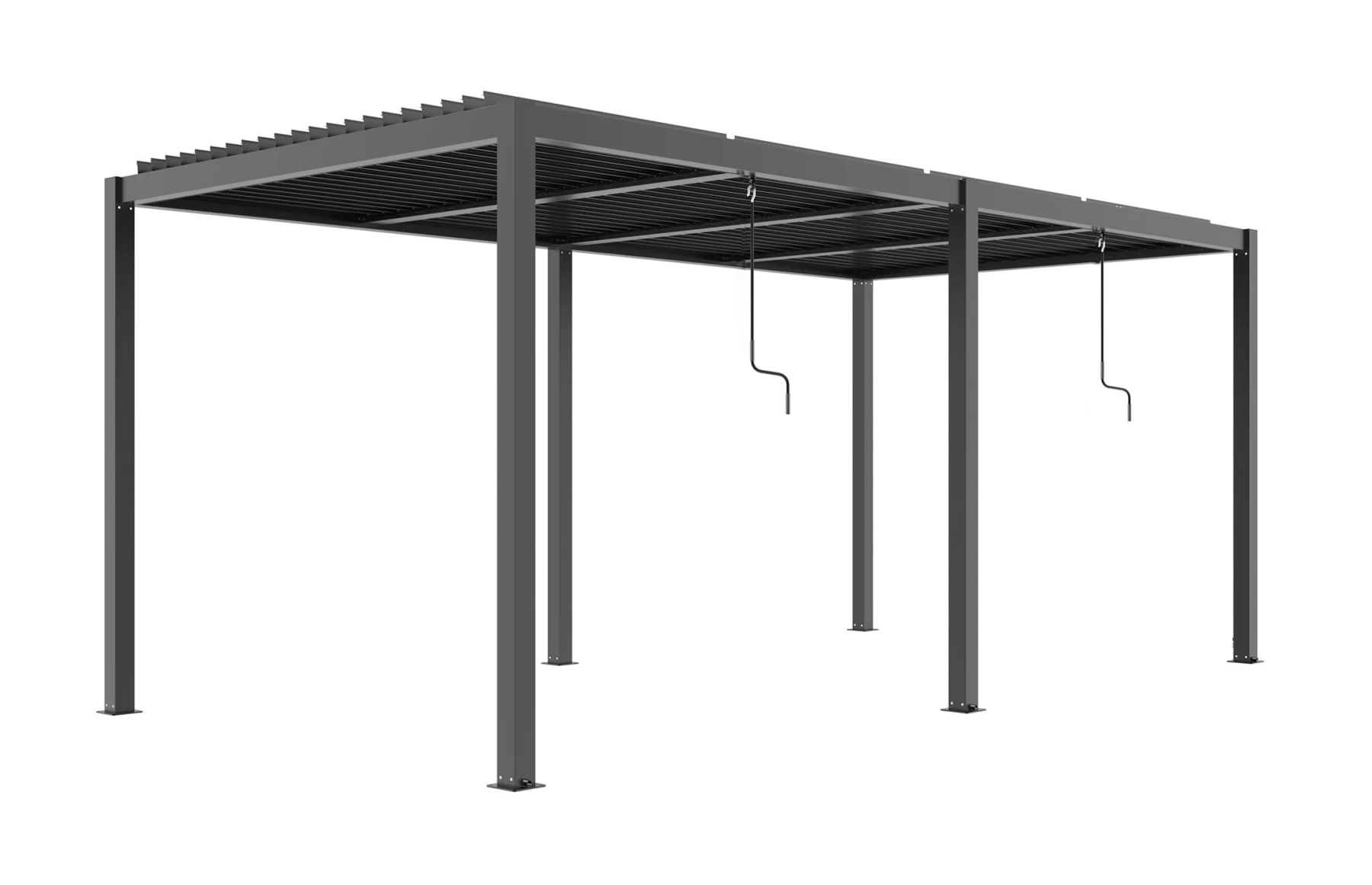 Pergola X Bioclimatica 4x6x2.5metri cu LED, Premium, Aluminiu
