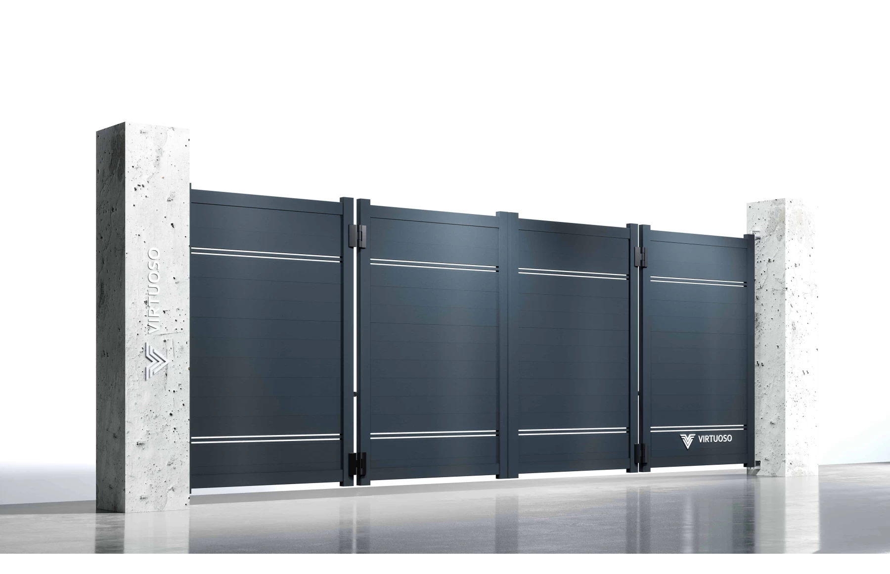 Poarta bi-fold articulata, Hercule, Aluminiu