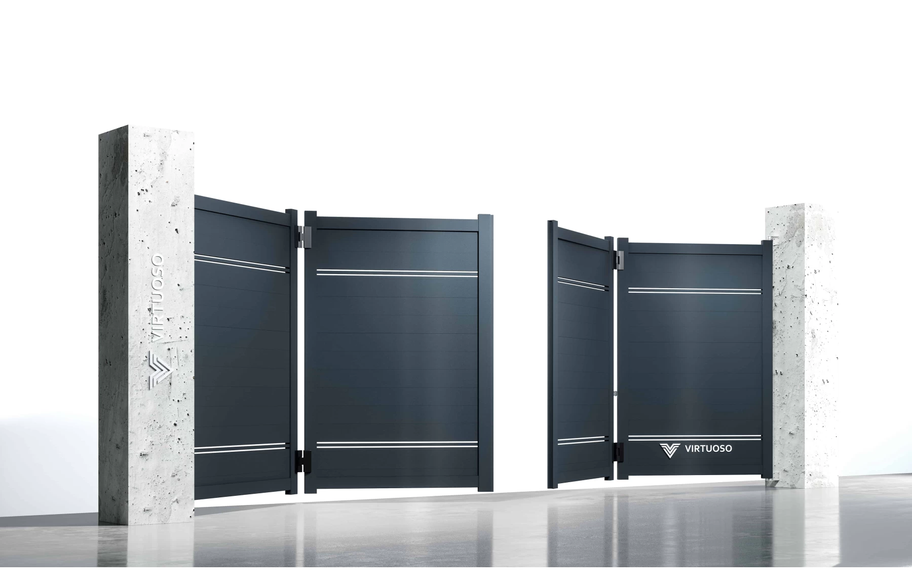 Poarta bi-fold articulata, Hercule, Aluminiu