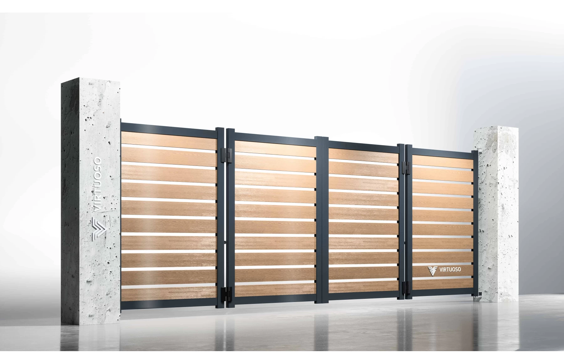 Poarta bi-fold articulata, Herod, Aluminiu