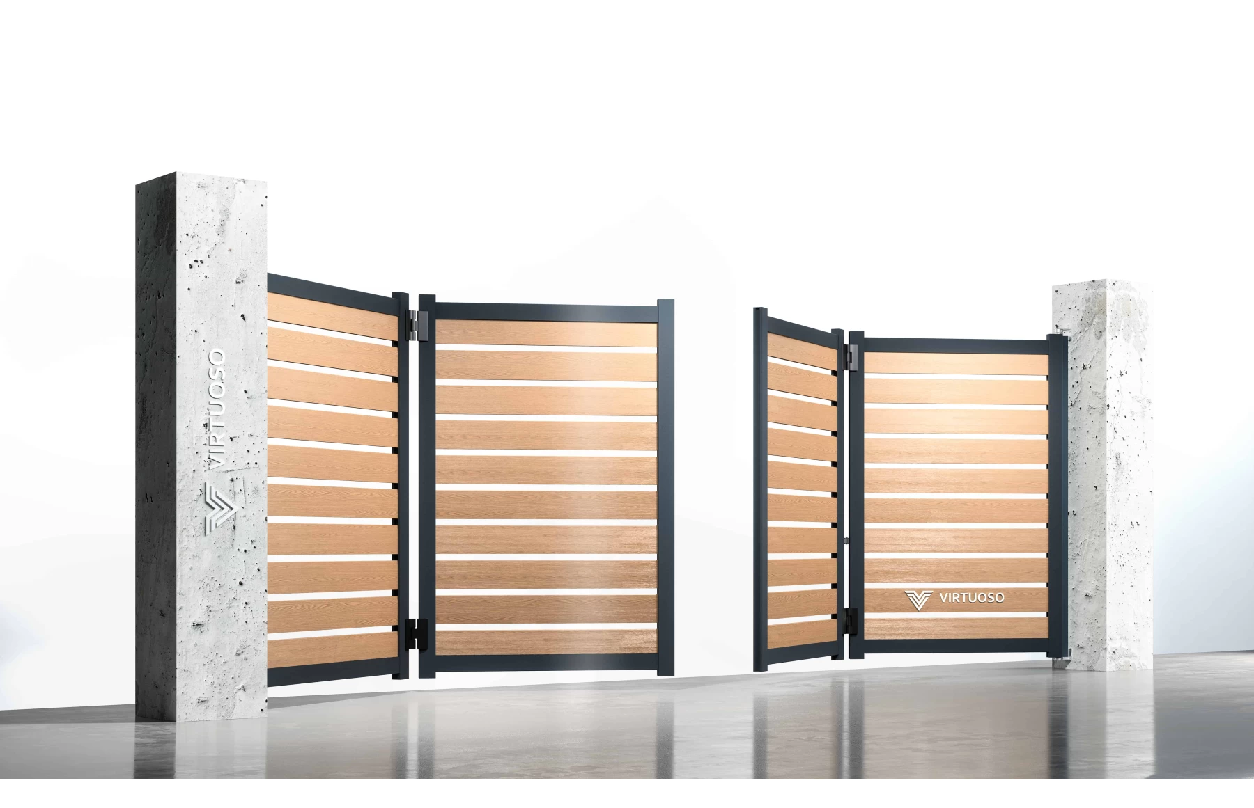 Poarta bi-fold articulata, Herod, Aluminiu