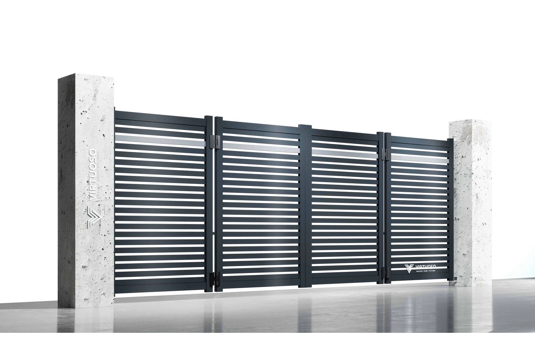 Poarta bi-fold articulata, Invictus, Aluminiu