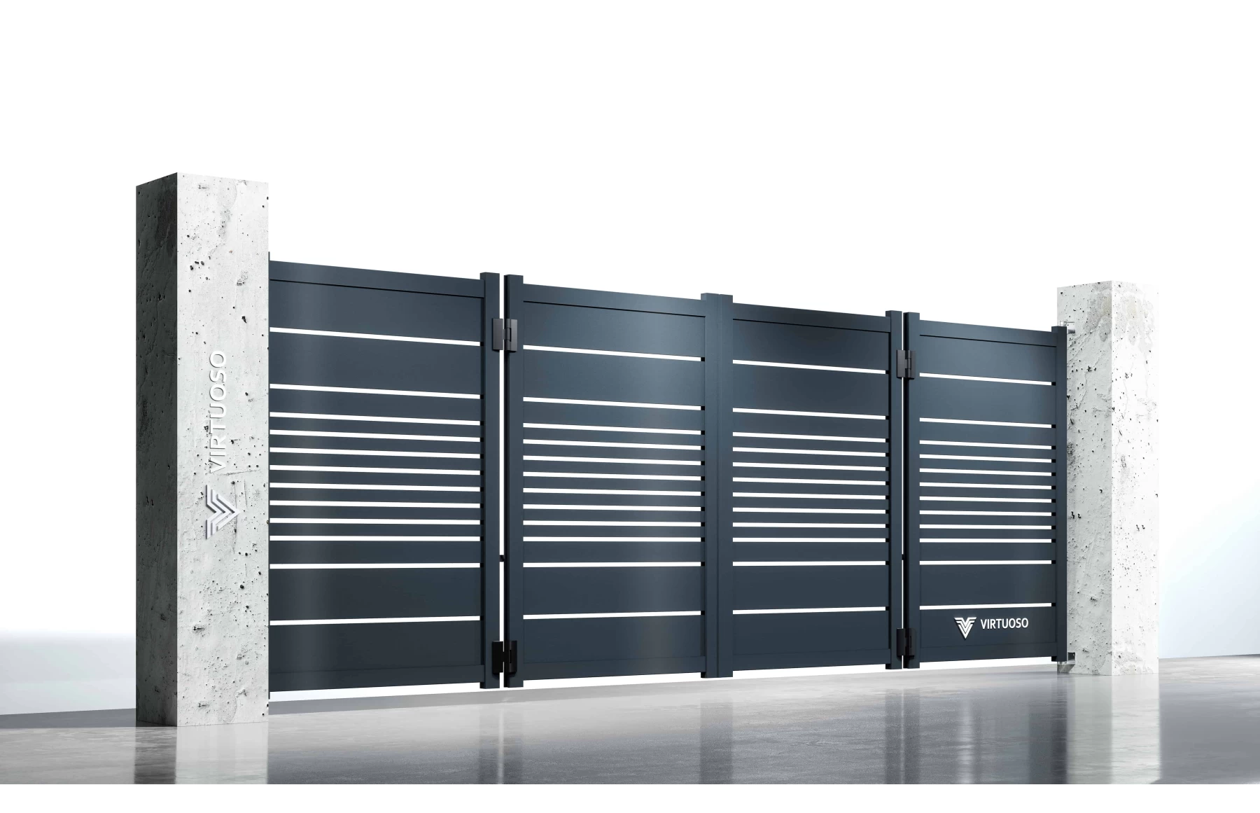 Poarta bi-fold articulata, Odiseu, Aluminiu