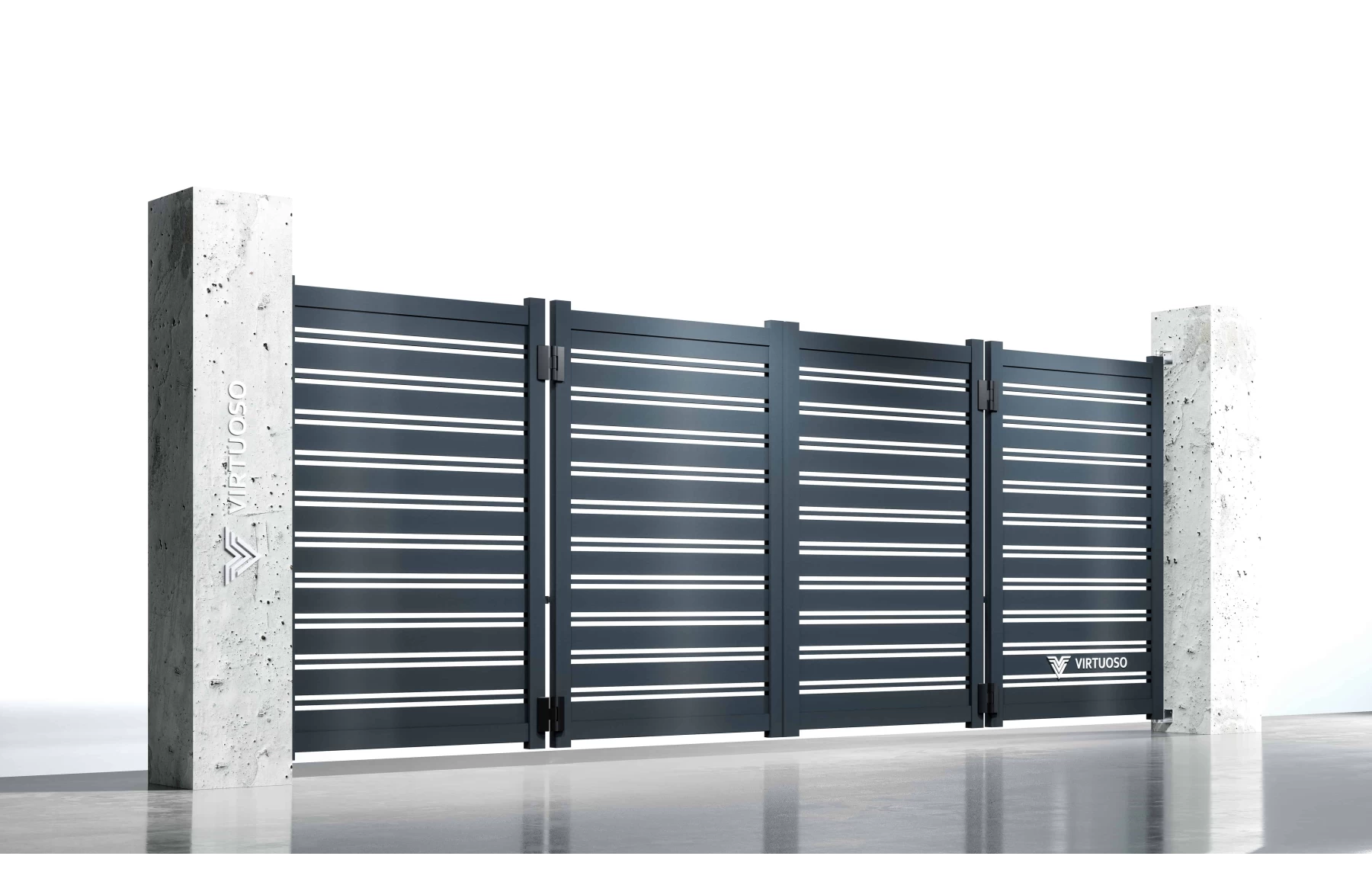 Poarta bi-fold articulata, Perseus, Aluminiu