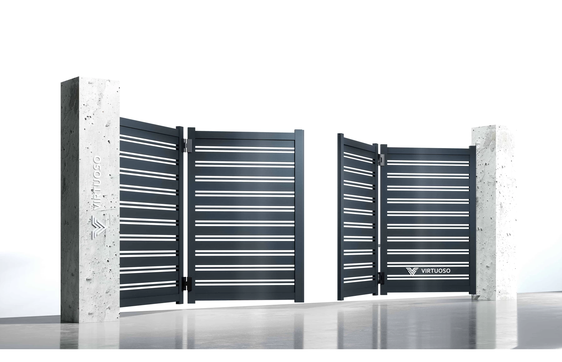 Poarta bi-fold articulata, Perseus, Aluminiu