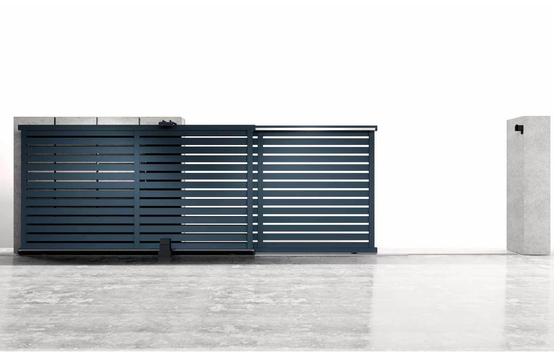 Poarta armonica telescopica, Atlas, Aluminiu