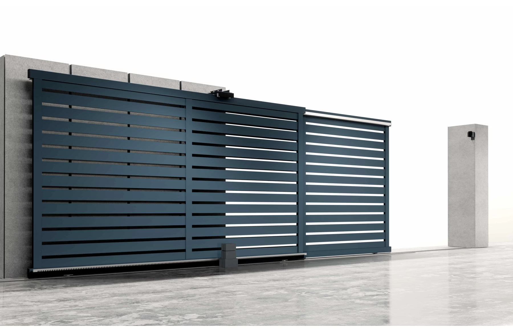 Poarta armonica telescopica, Atlas, Aluminiu